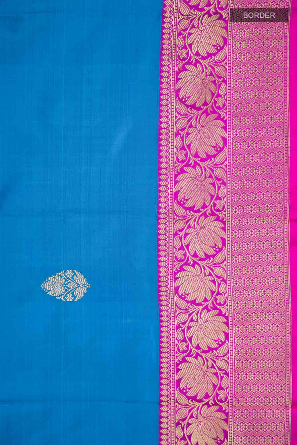 Blue Banarasi Katan Silk Saree