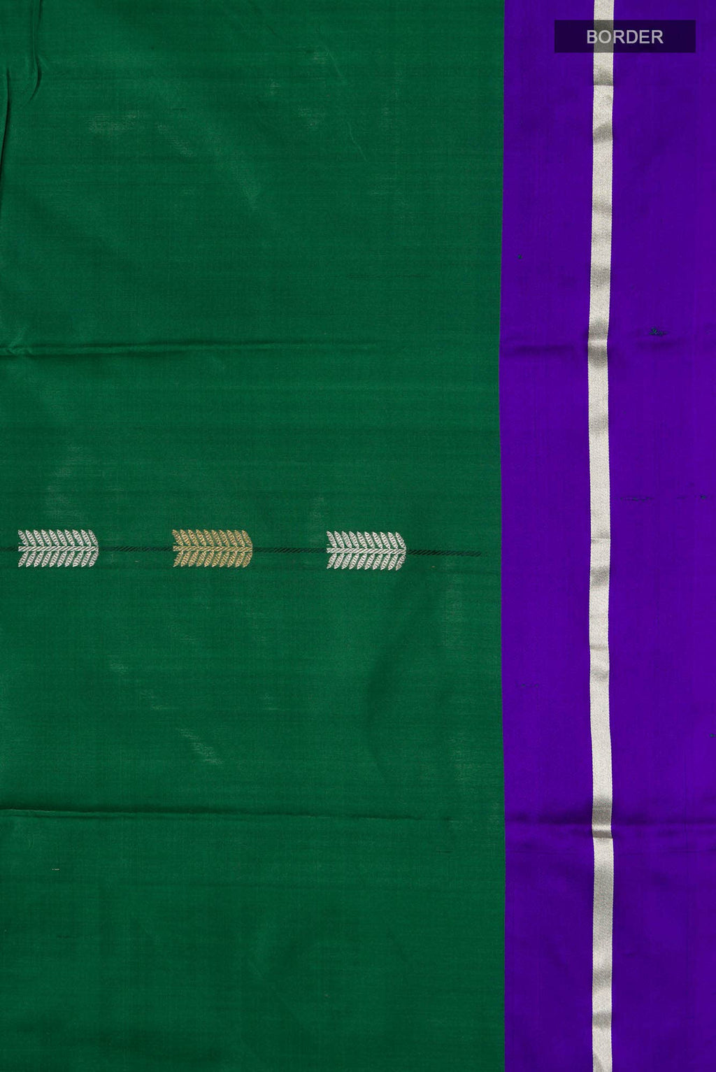 Green Banarasi Katan Silk Saree
