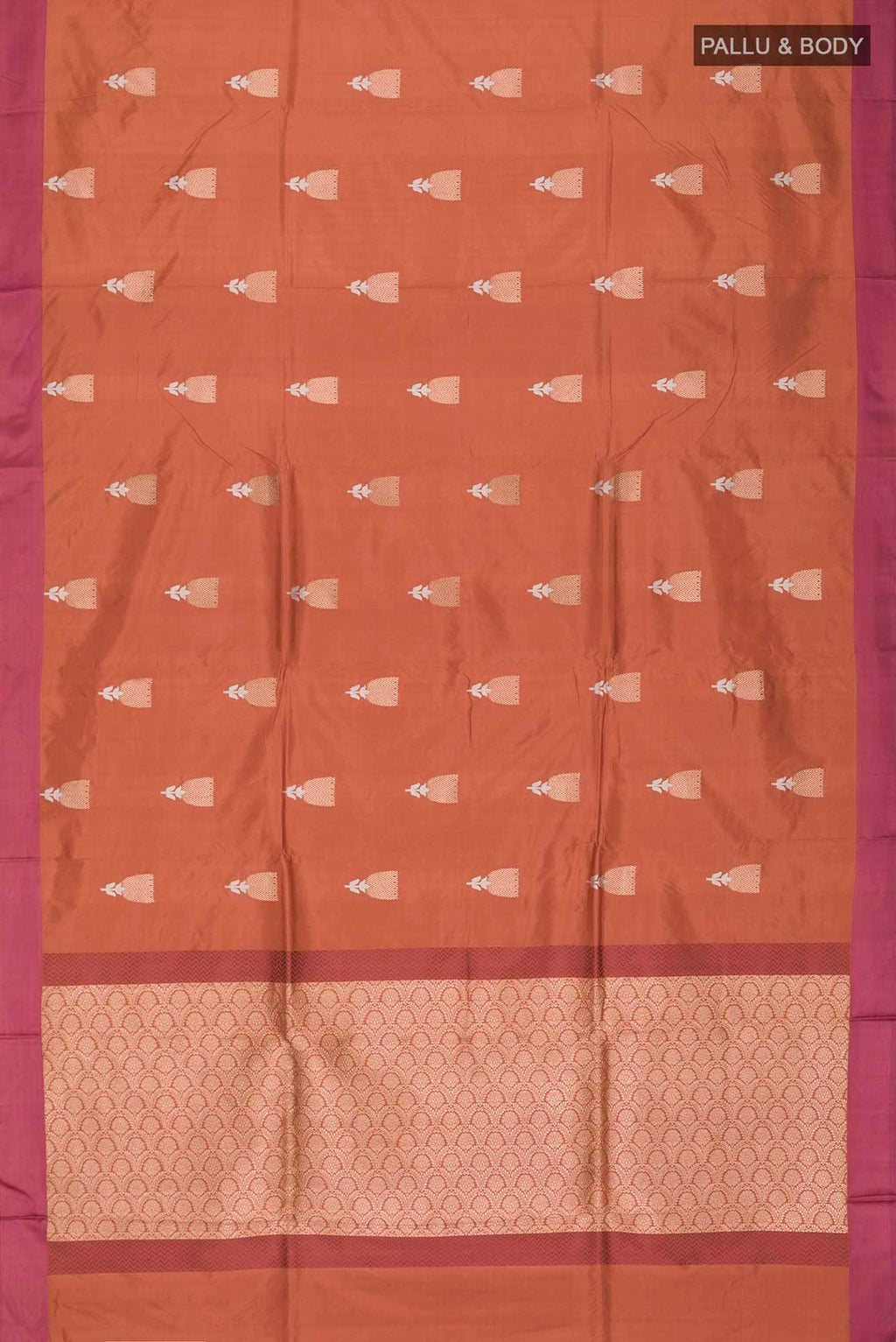 Brown Banarasi Katan Silk Saree