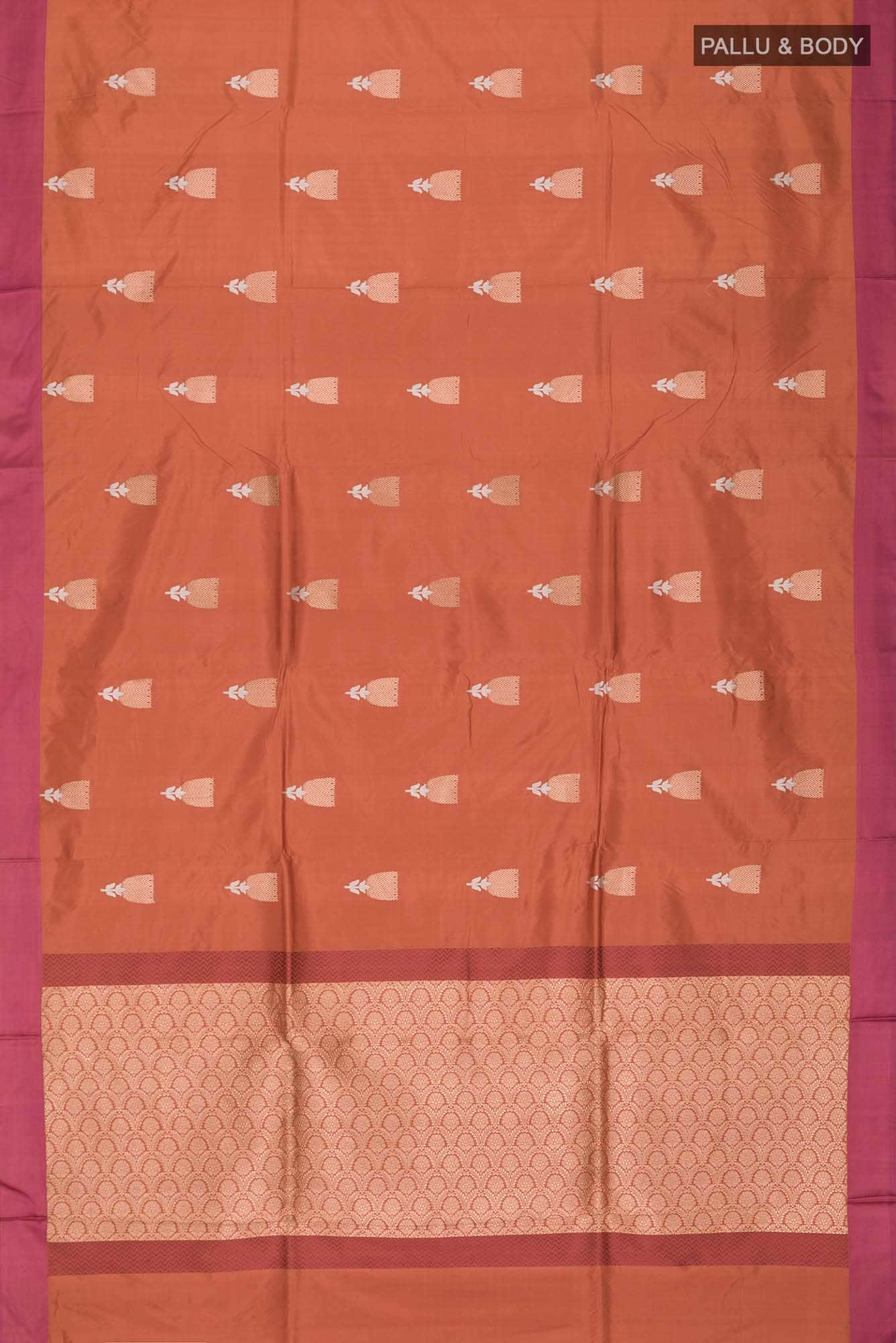 Brown Banarasi Katan Silk Saree