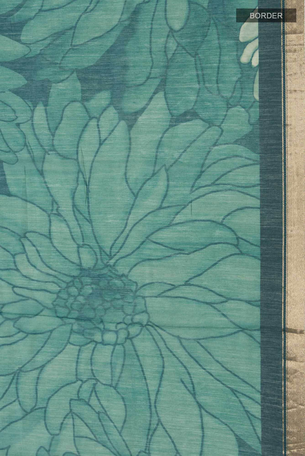 Green Bhagalpuri Tussar Silk Saree