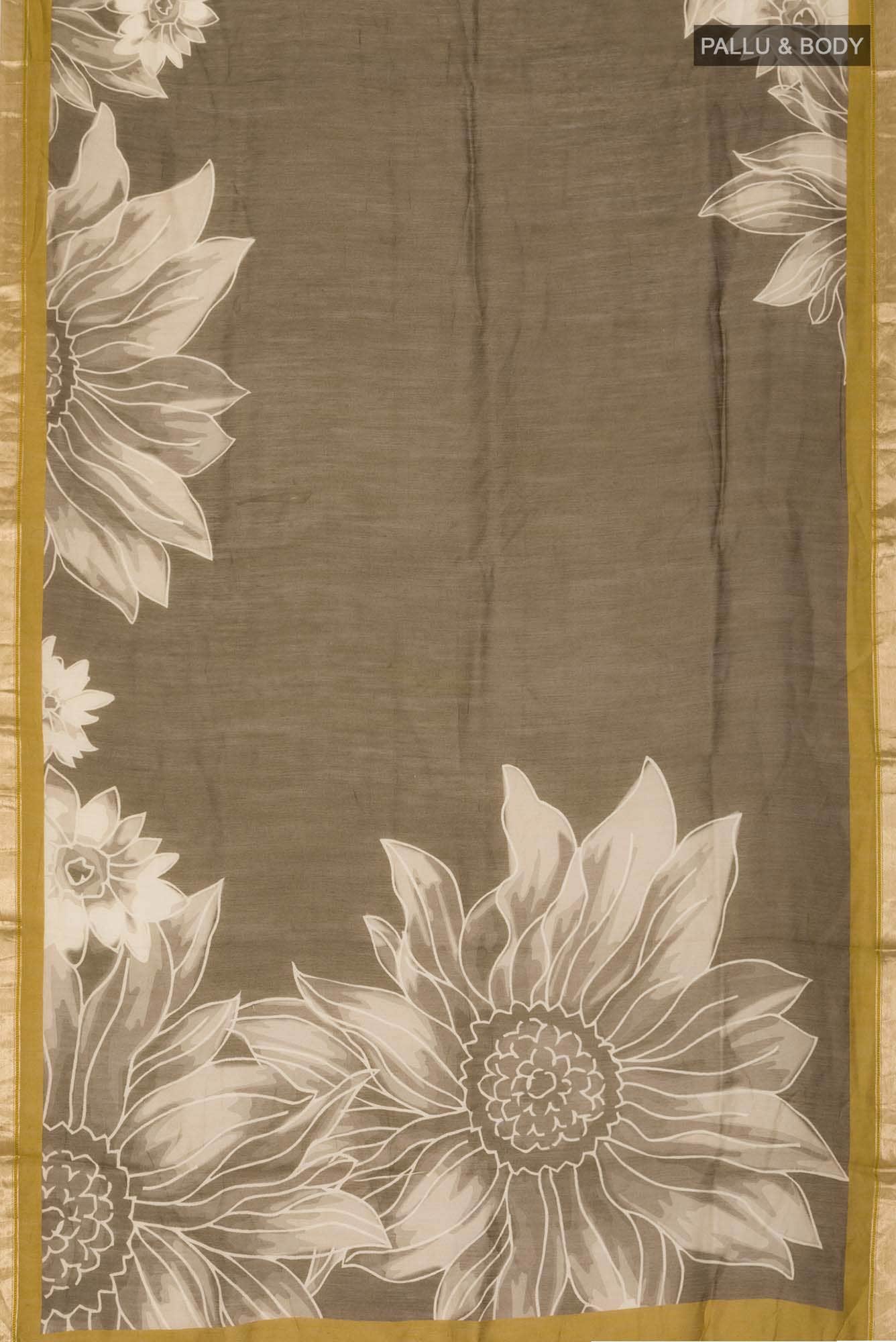 Green Bhagalpuri Tussar Silk Saree