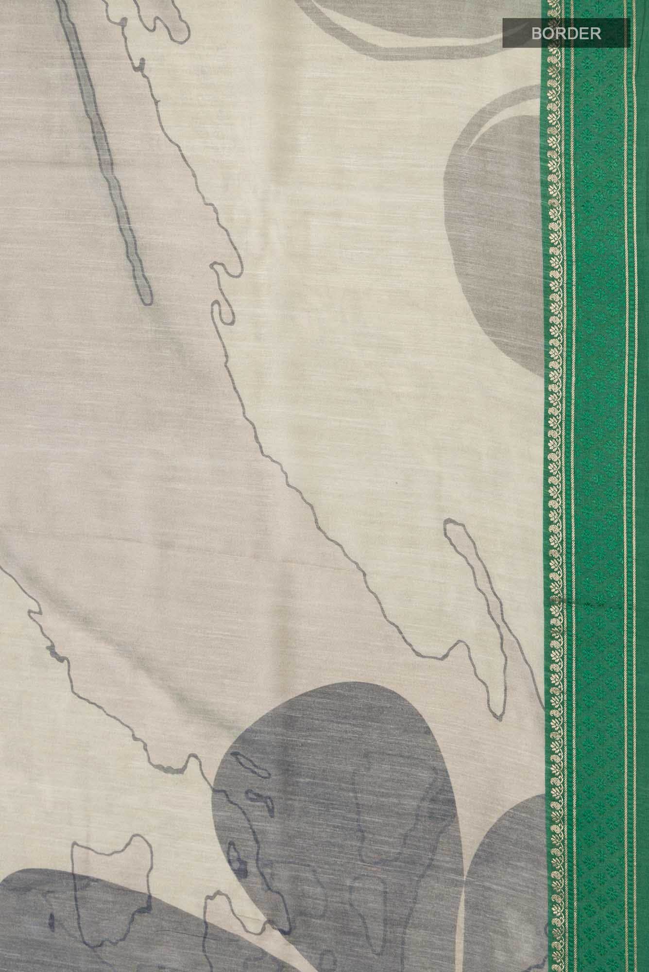 Blue Bhagalpuri Tussar Silk Saree