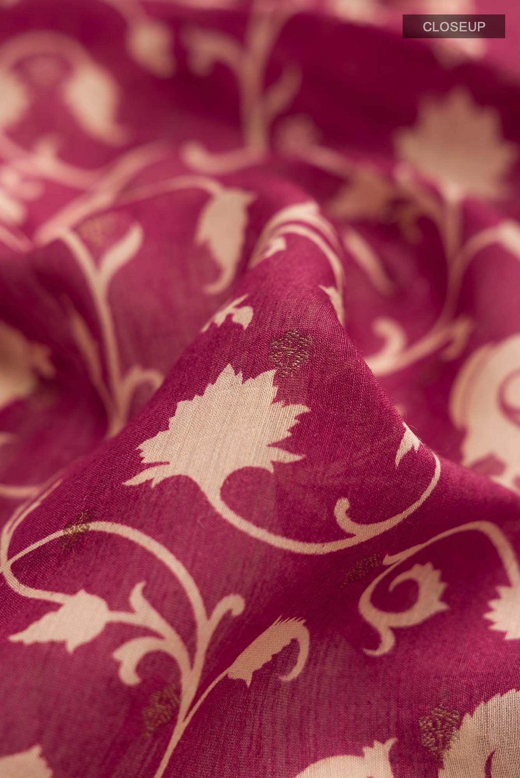 Maroon Bhagalpuri Tussar Silk Saree