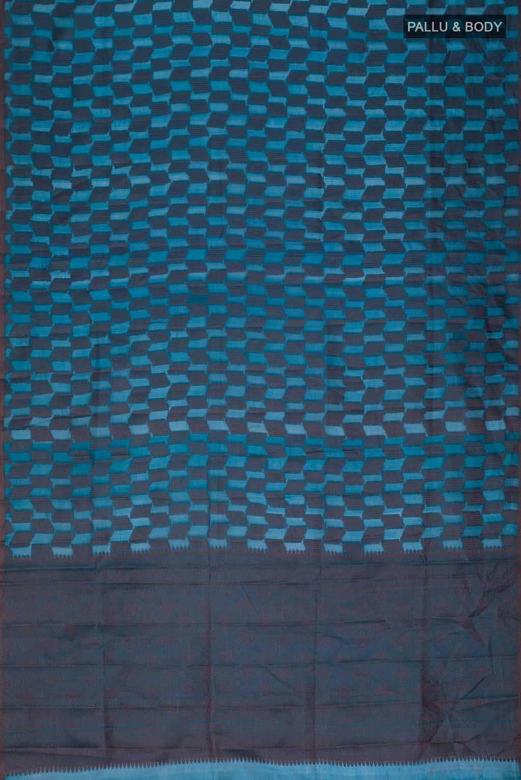 Blue Banarasi Raw Silk Saree