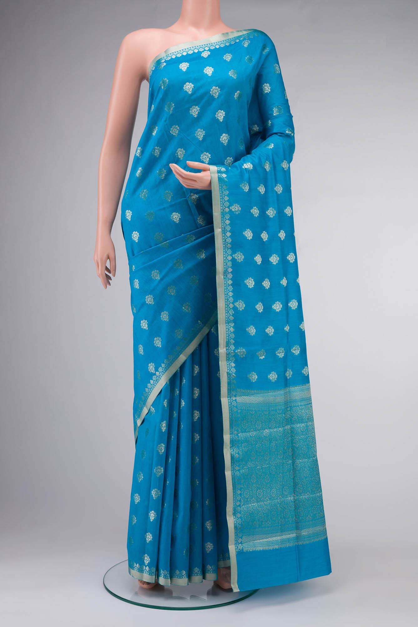 Beige Banarasi Raw Silk Saree