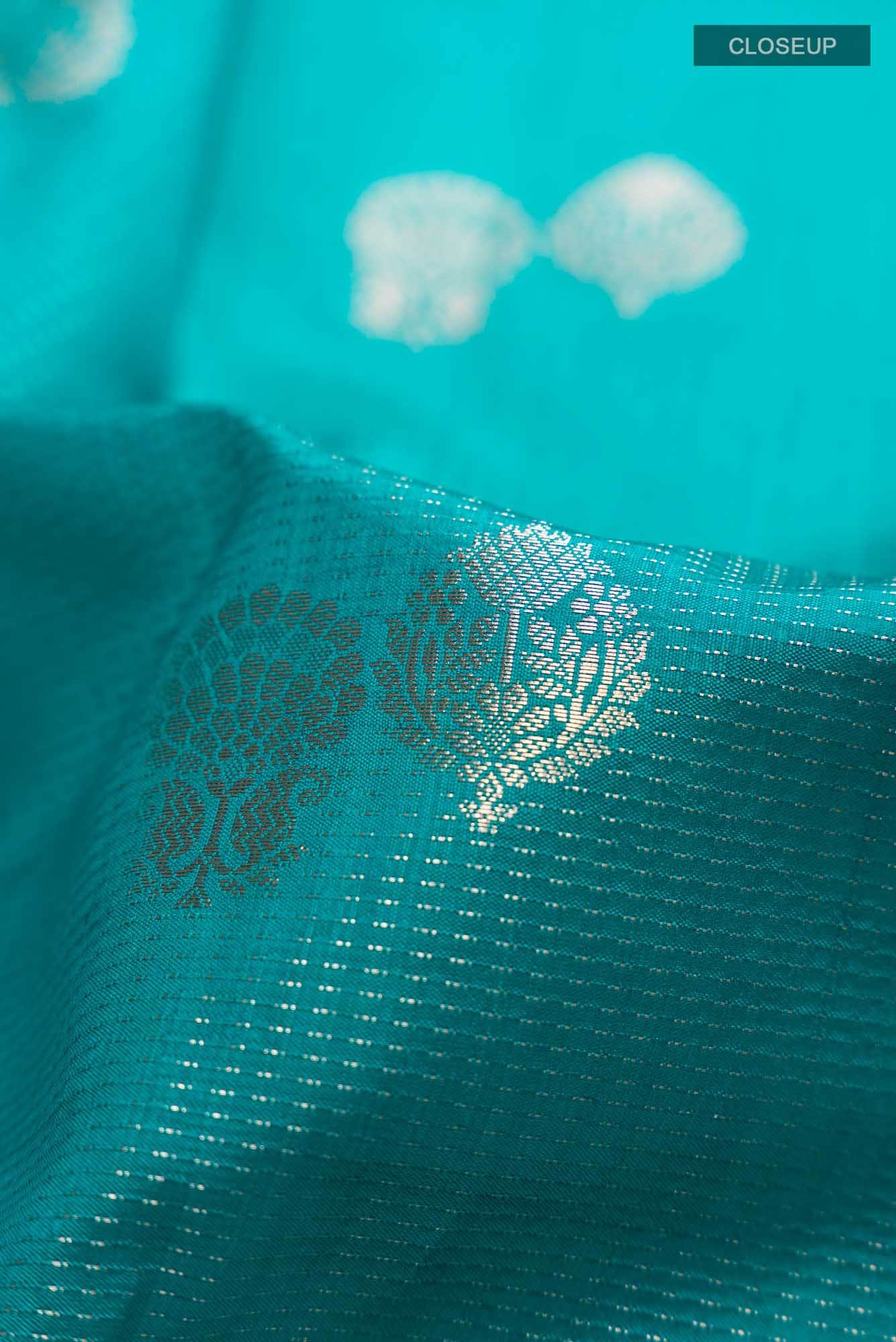 Blue Banarasi Raw Silk Saree
