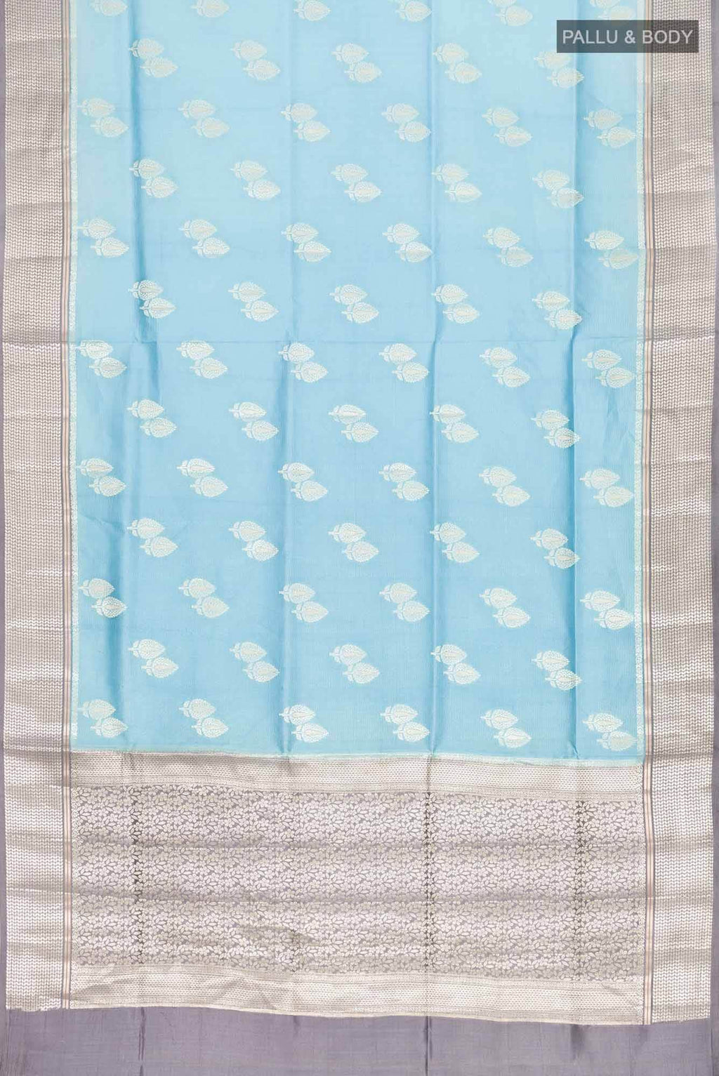 Blue Banarasi Raw Silk Saree