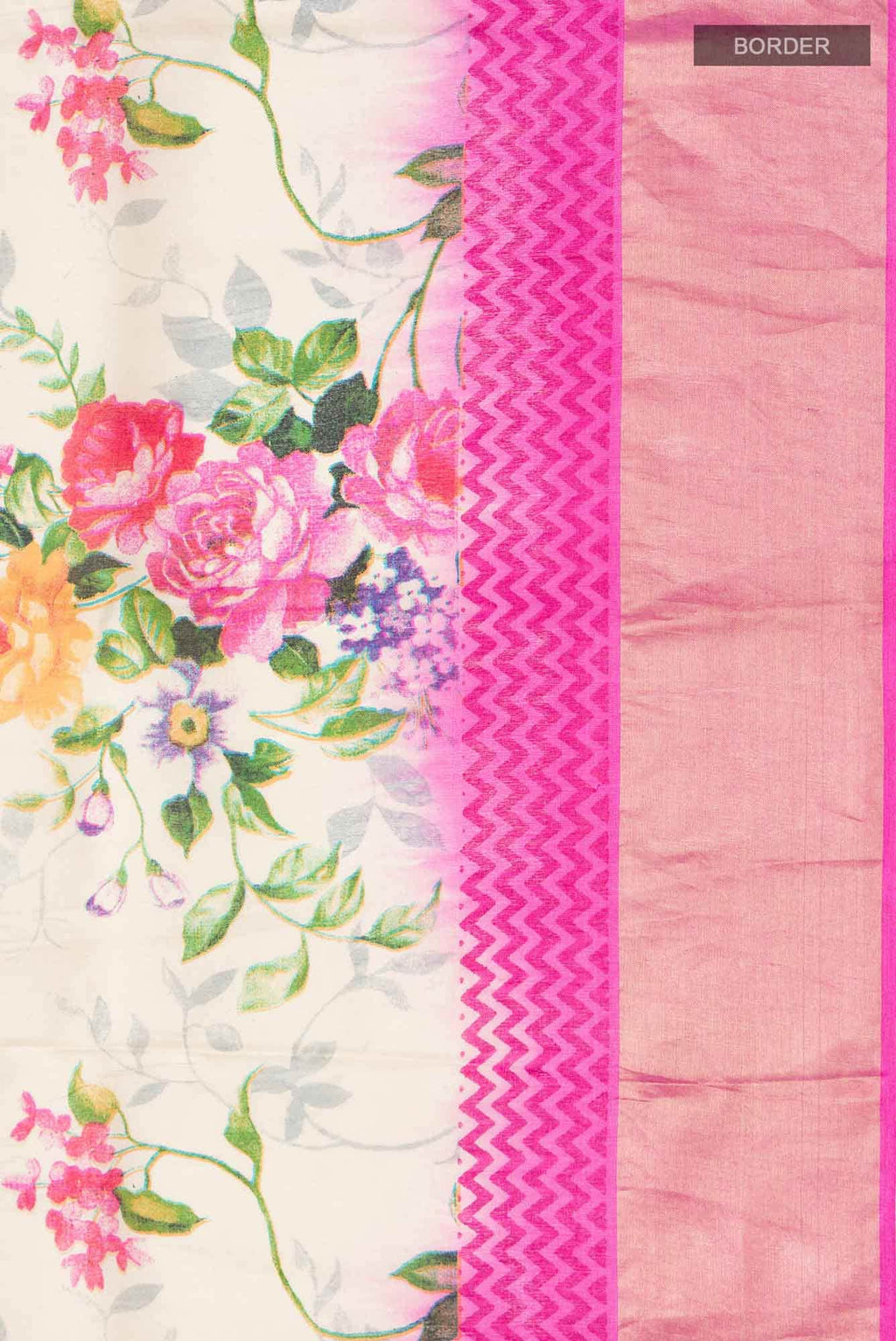 Beige Bhagalpuri Tussar Silk Saree