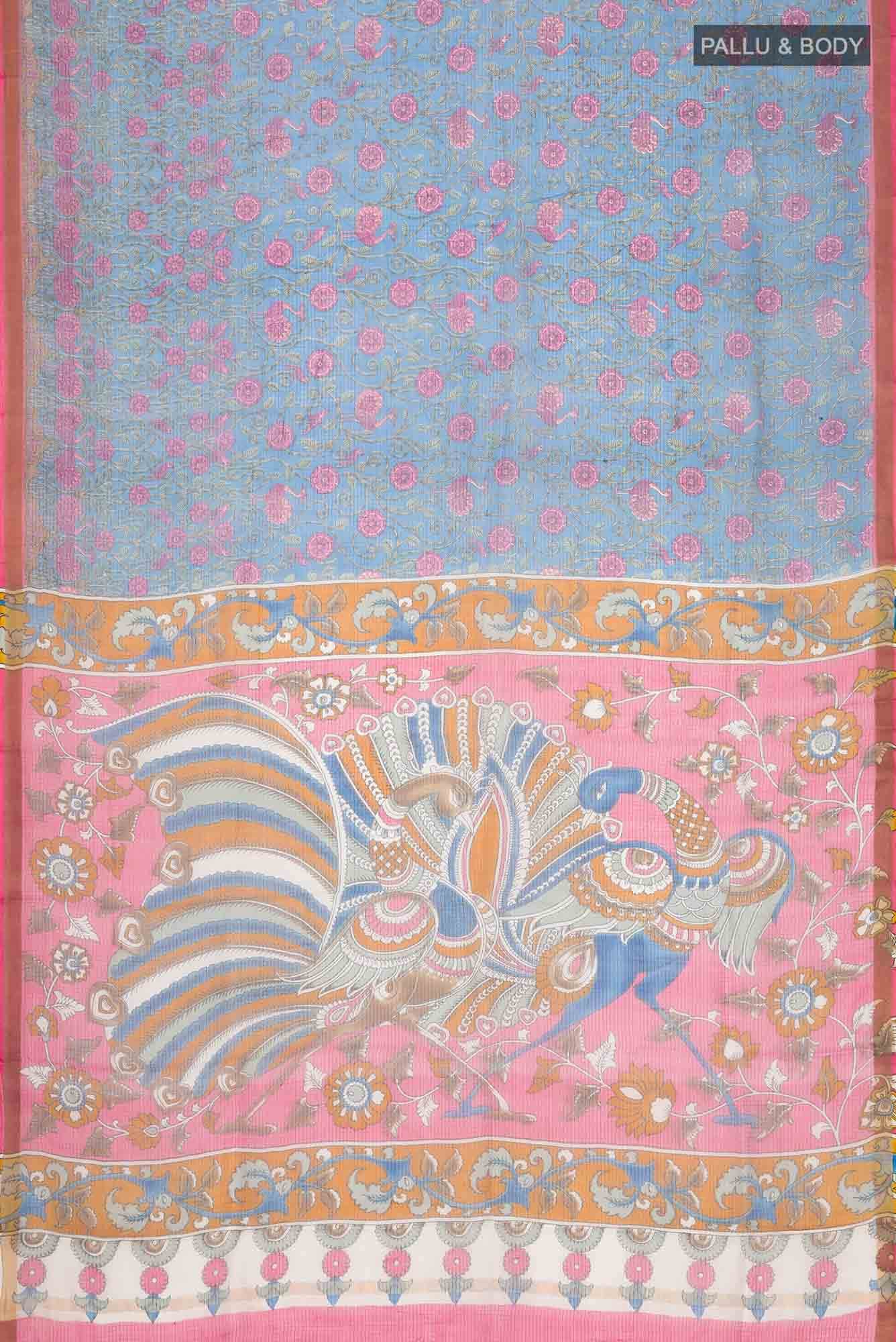 Blue Kota Silk Saree