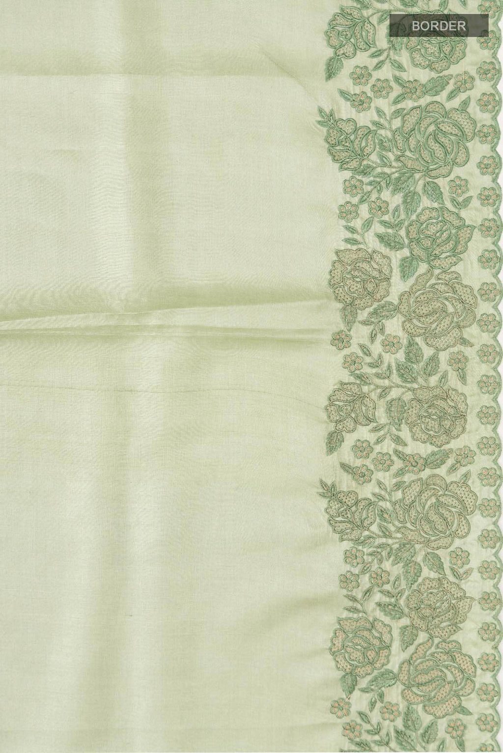 Green Bhagalpuri Tussar Silk Saree