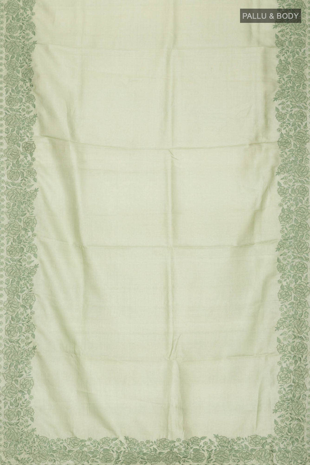 Green Bhagalpuri Tussar Silk Saree