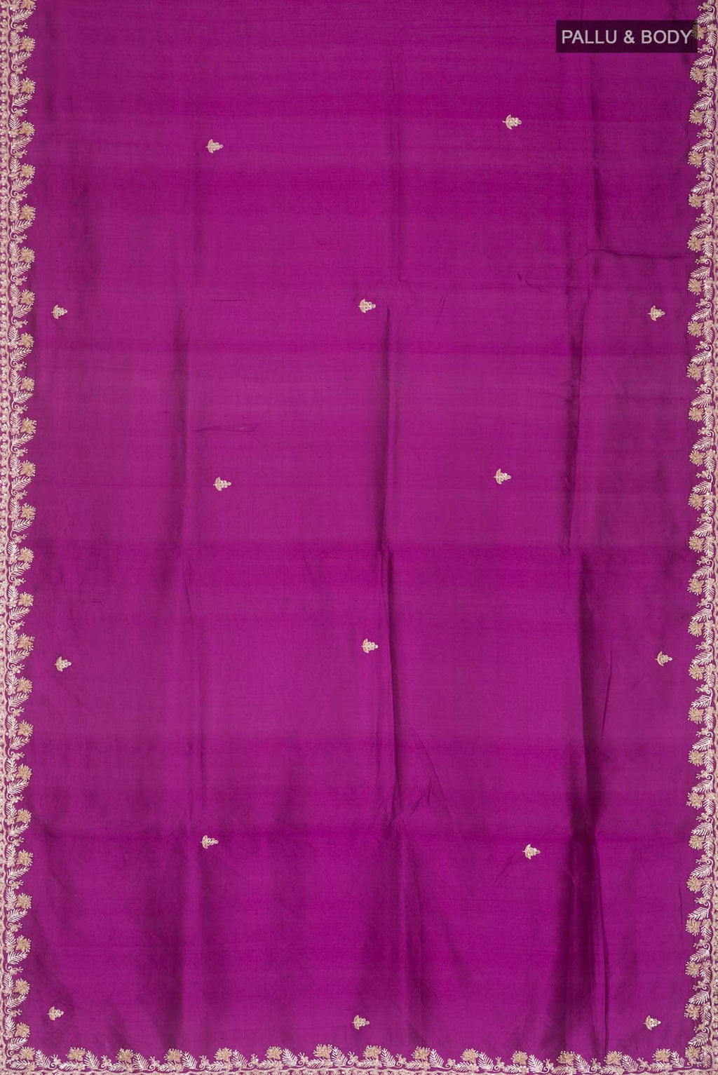 Magenta Raw Silk Saree