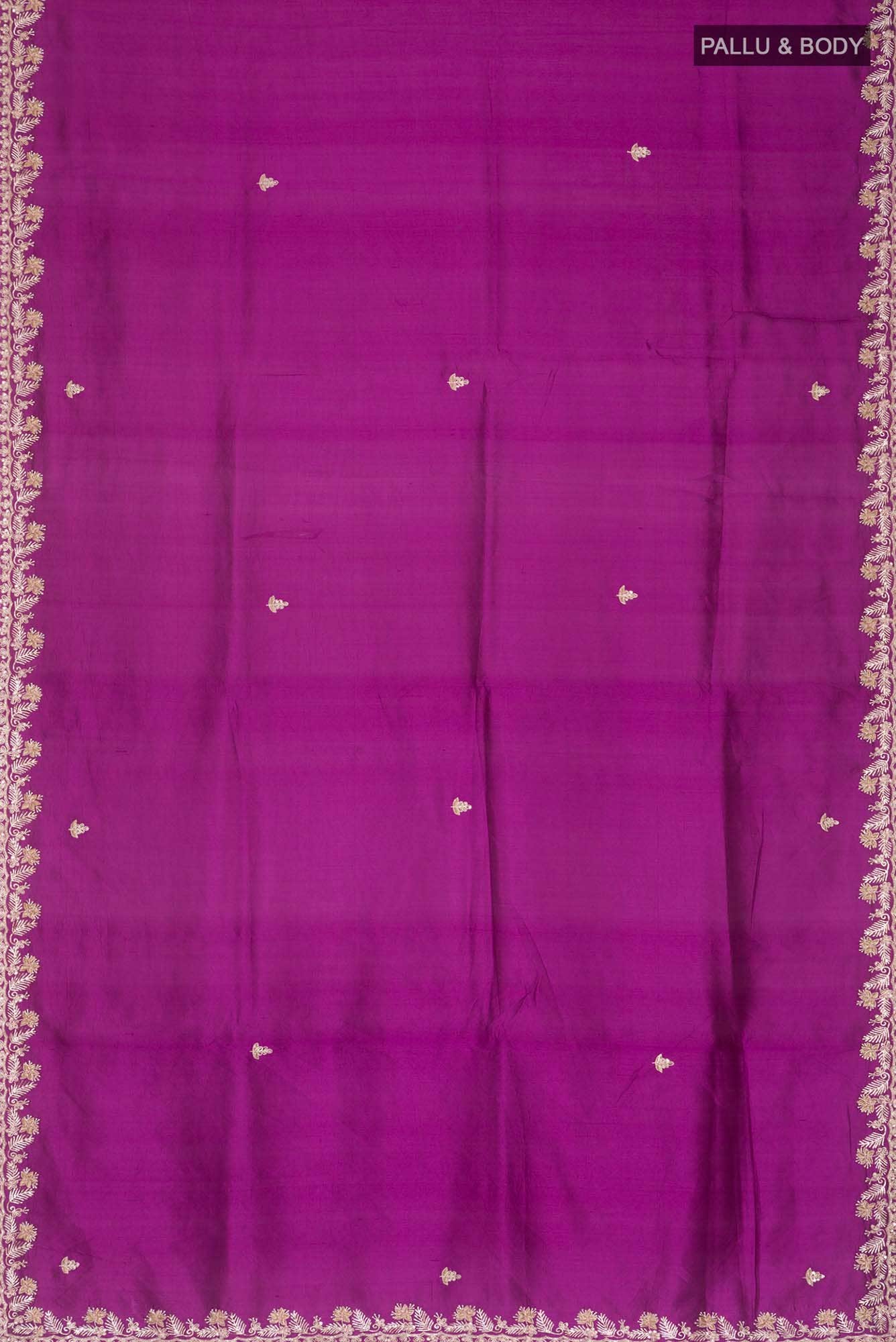 Magenta Raw Silk Saree
