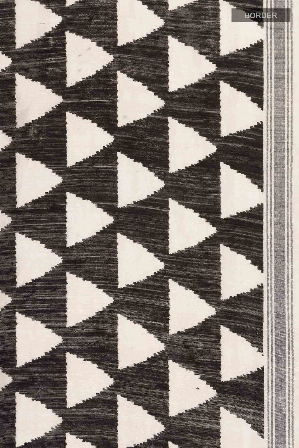 Black Bhagalpuri Tussar Silk Saree