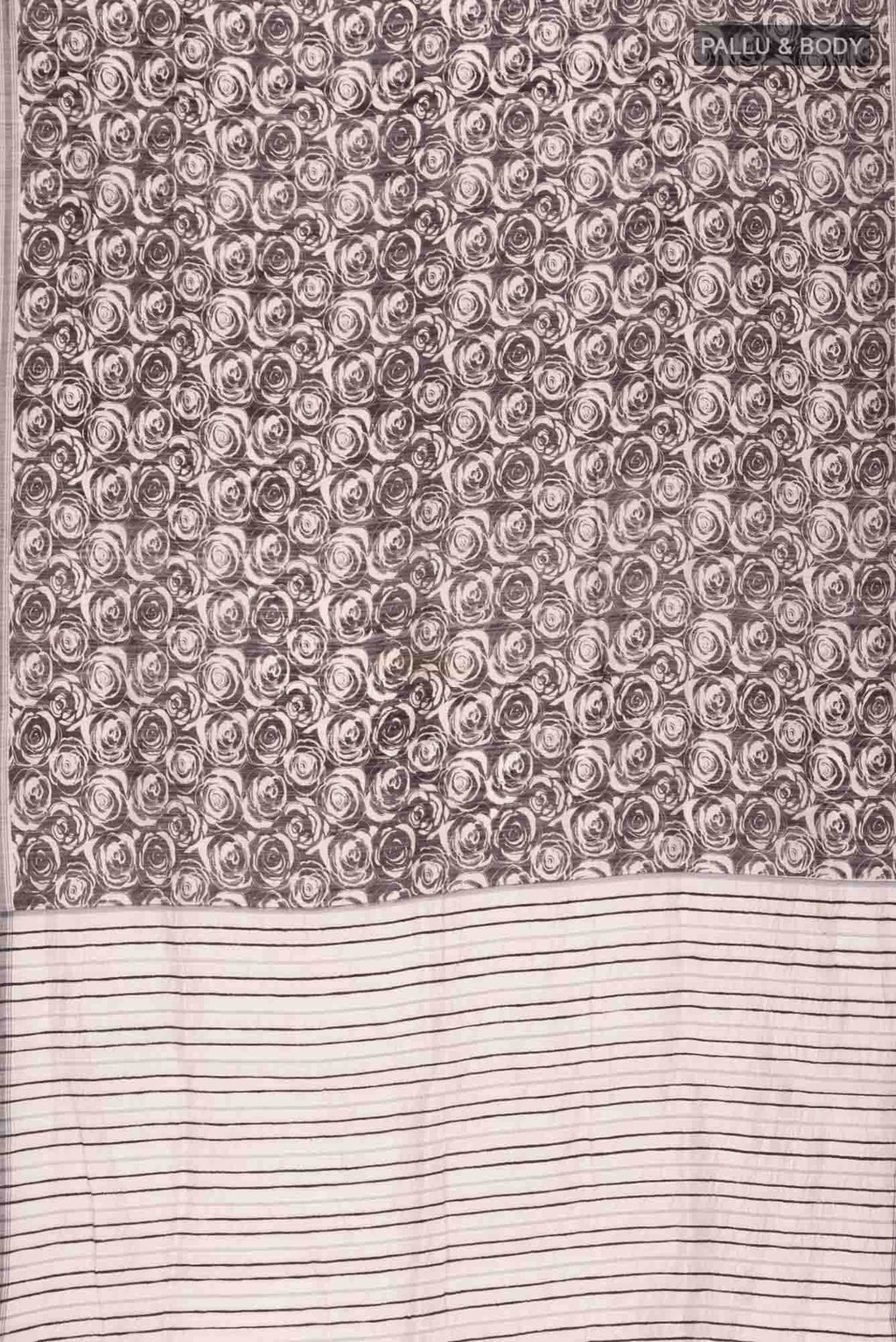 Black Bhagalpuri Tussar Silk Saree