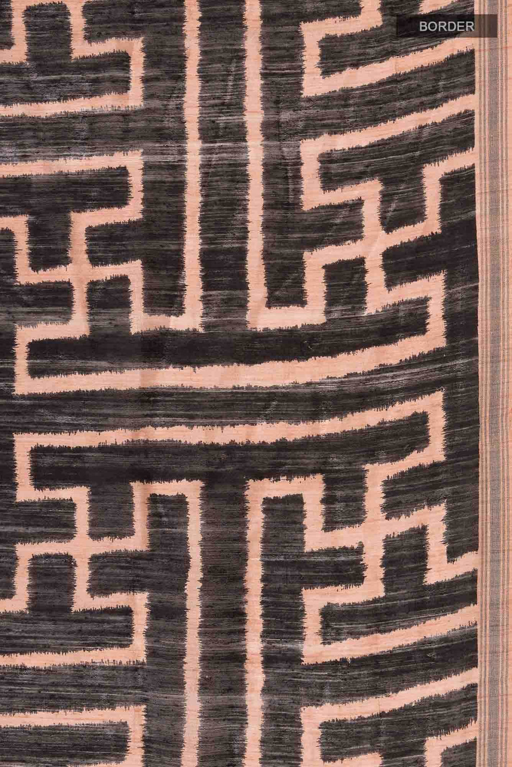 Black Bhagalpuri Tussar Silk Saree
