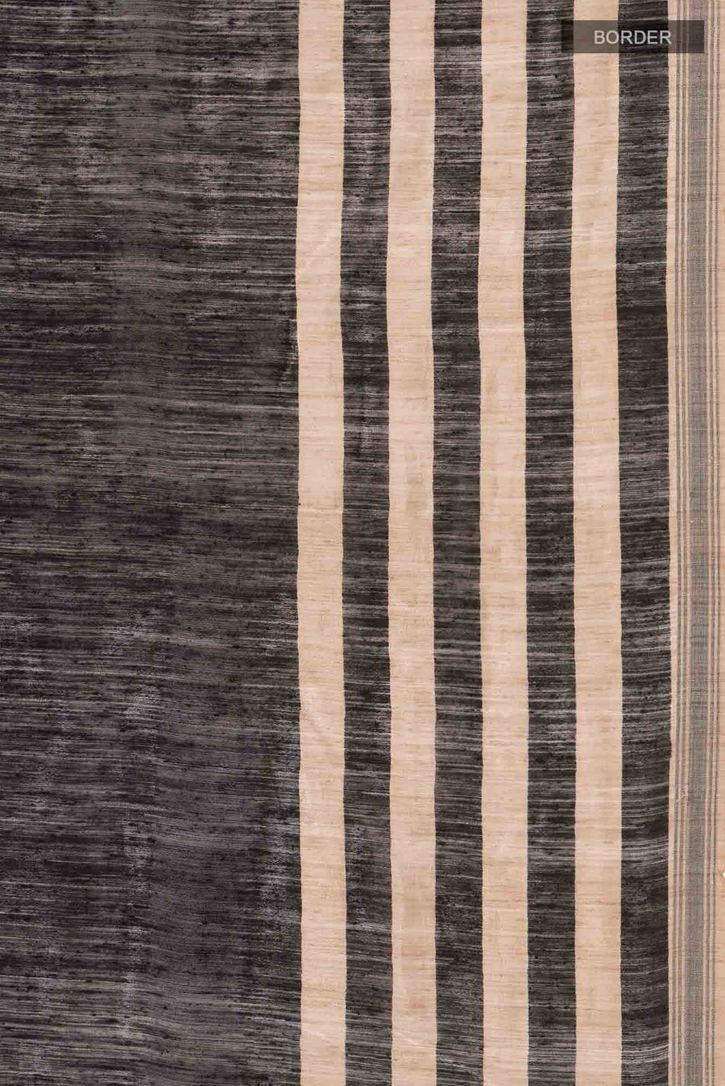 Black Bhagalpuri Tussar Silk Saree