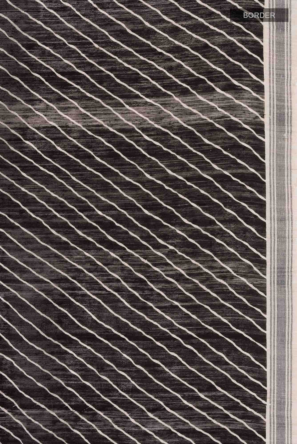 Black Bhagalpuri Tussar Silk Saree