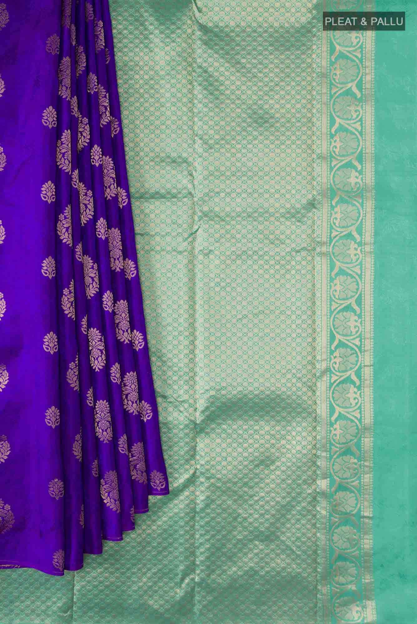 Blue Kanchipuram Silk Saree