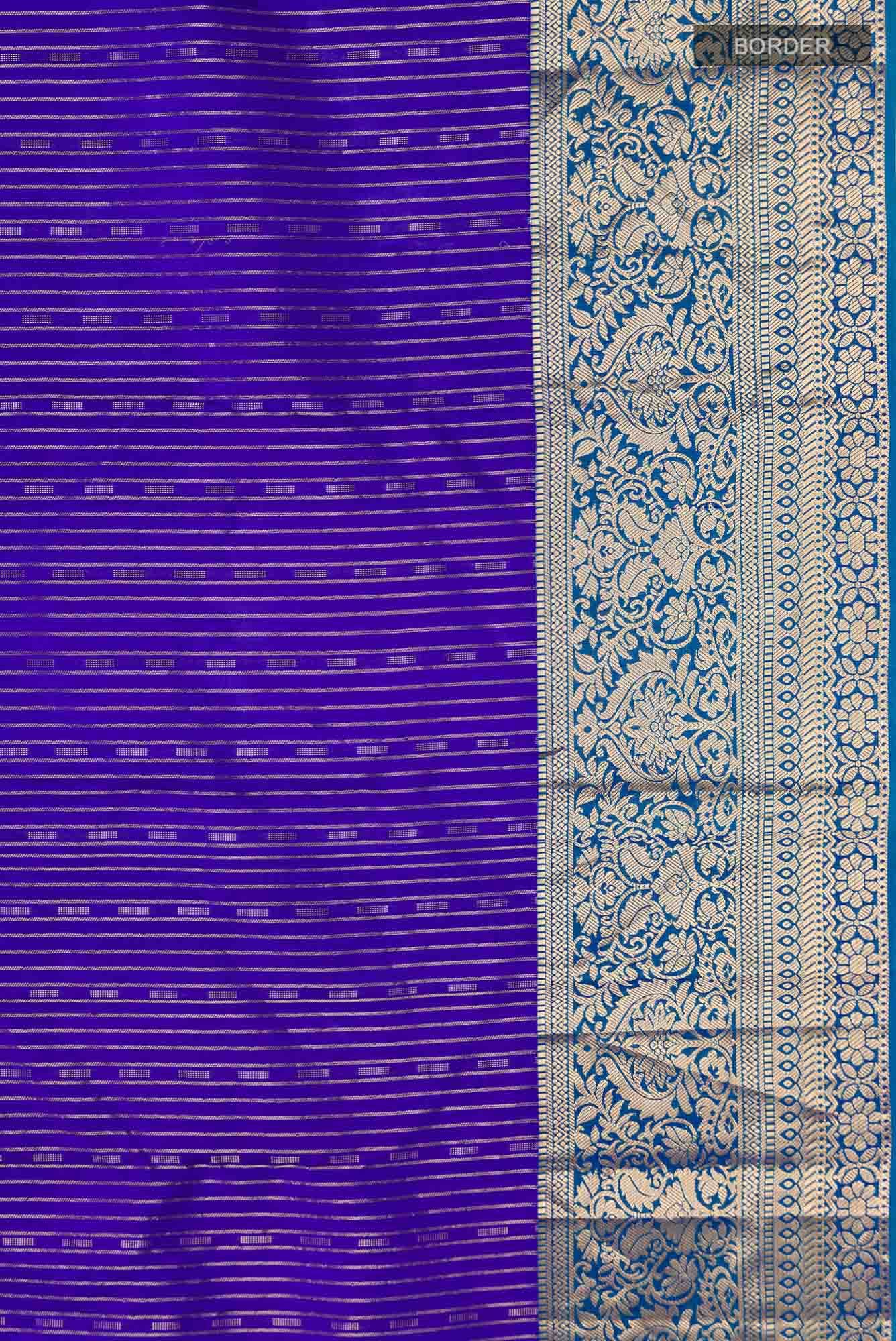 Blue Kanchipuram Silk Saree