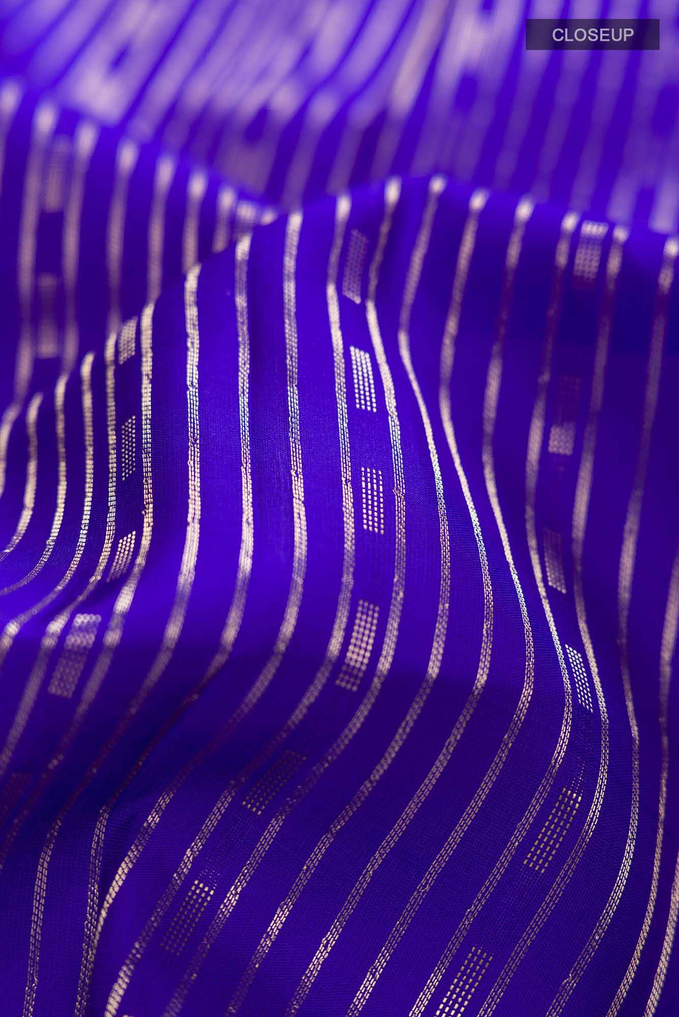 Blue Kanchipuram Silk Saree