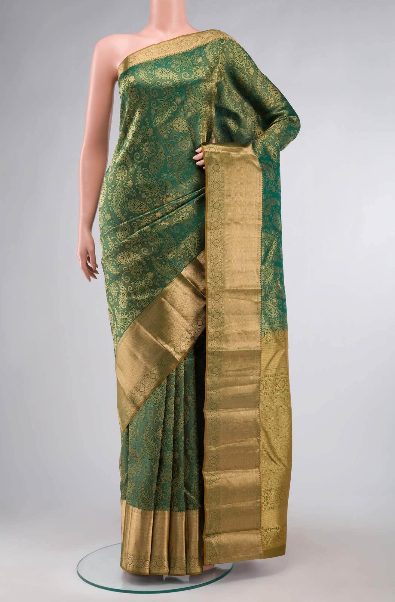 Green Kanchipuram Silk Saree