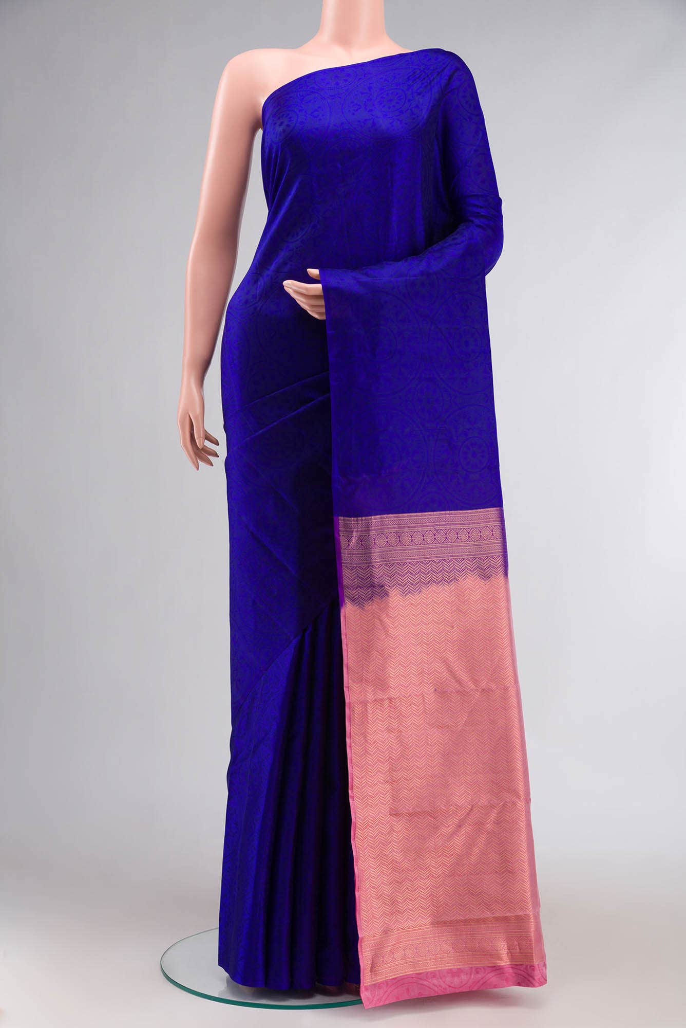 Blue Kanchipuram Silk Saree