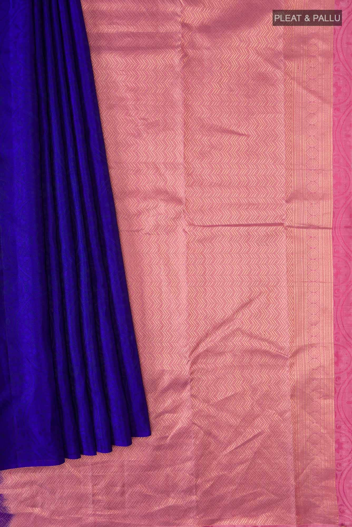Blue Kanchipuram Silk Saree