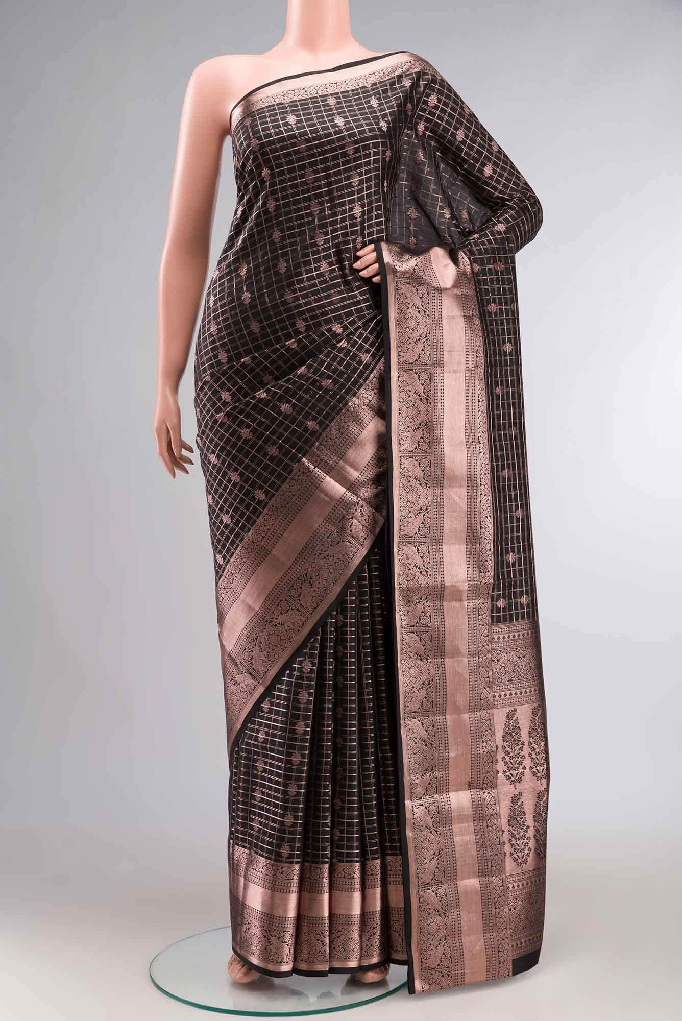 Black Soft Silk Saree