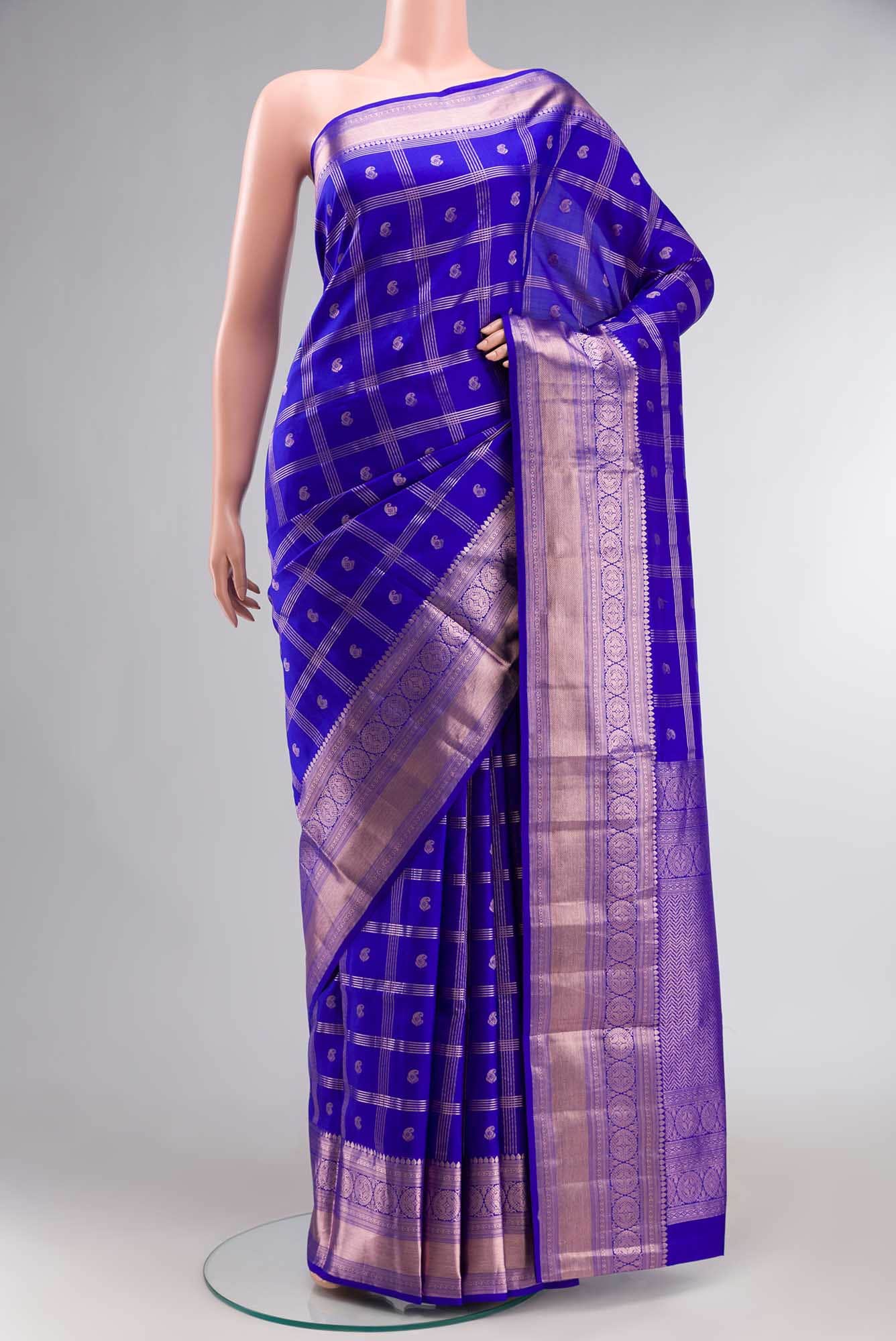 Blue Soft Silk Saree