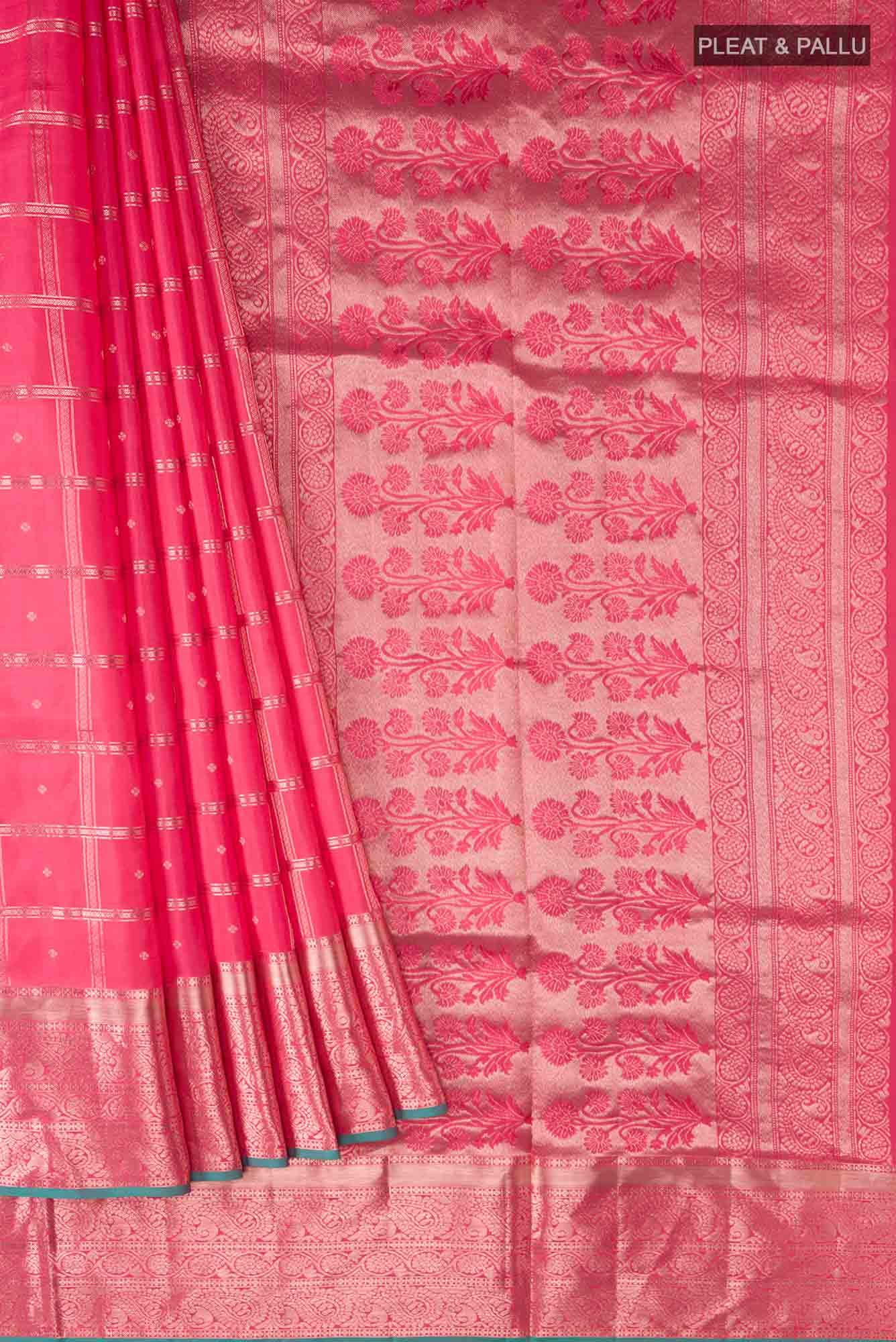 Pink Soft Silk Saree