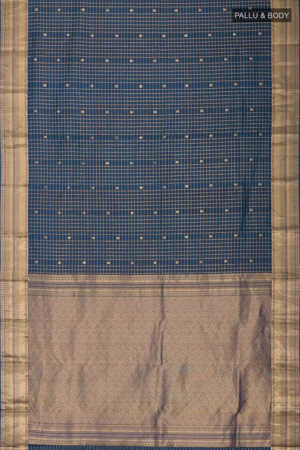 Blue Kanchipuram Silk Saree