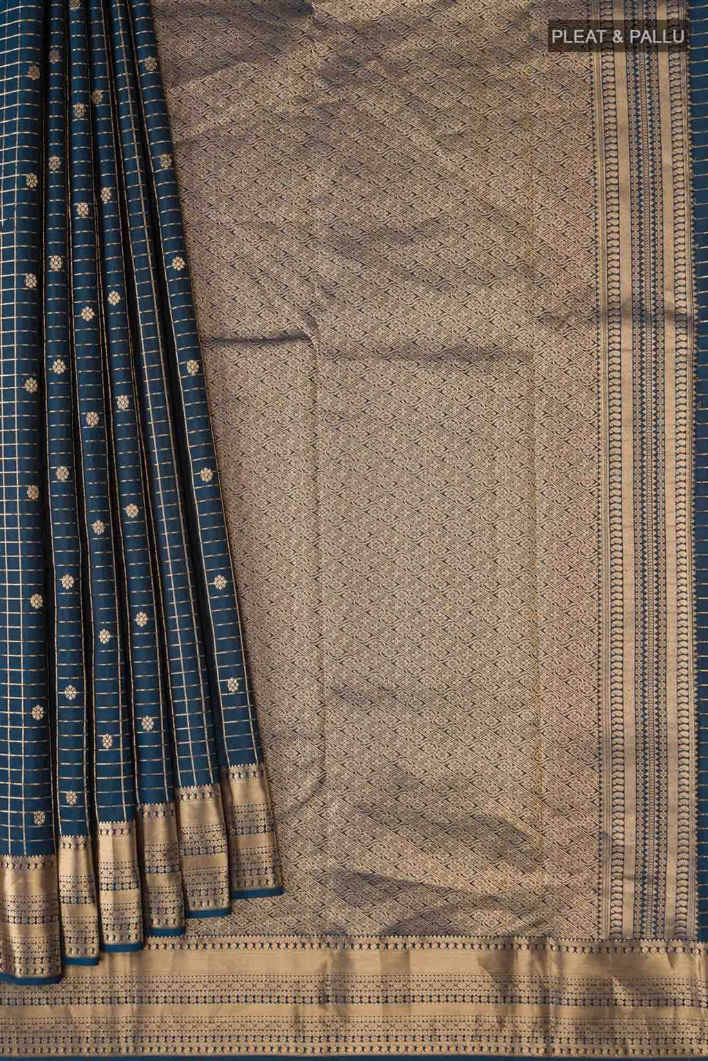 Blue Kanchipuram Silk Saree