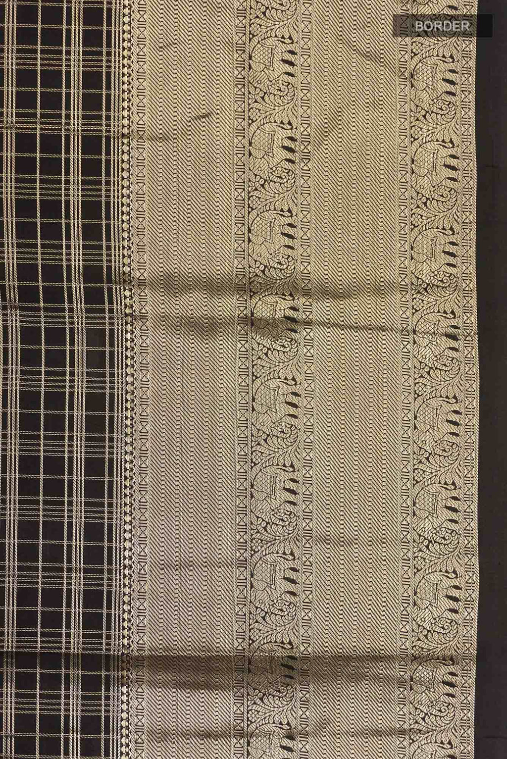 Black Kanchipuram Silk Saree