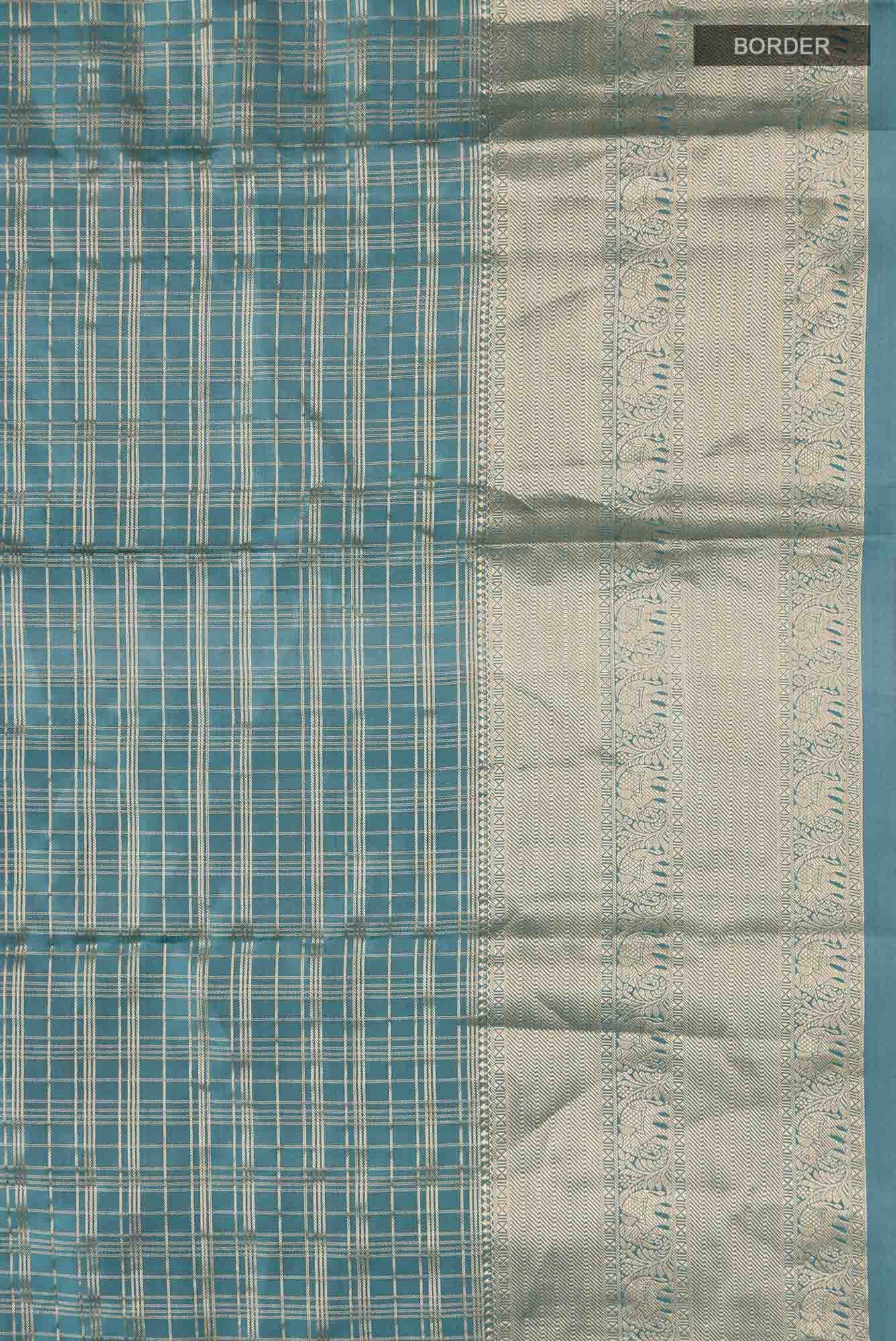 Blue Kanchipuram Silk Saree