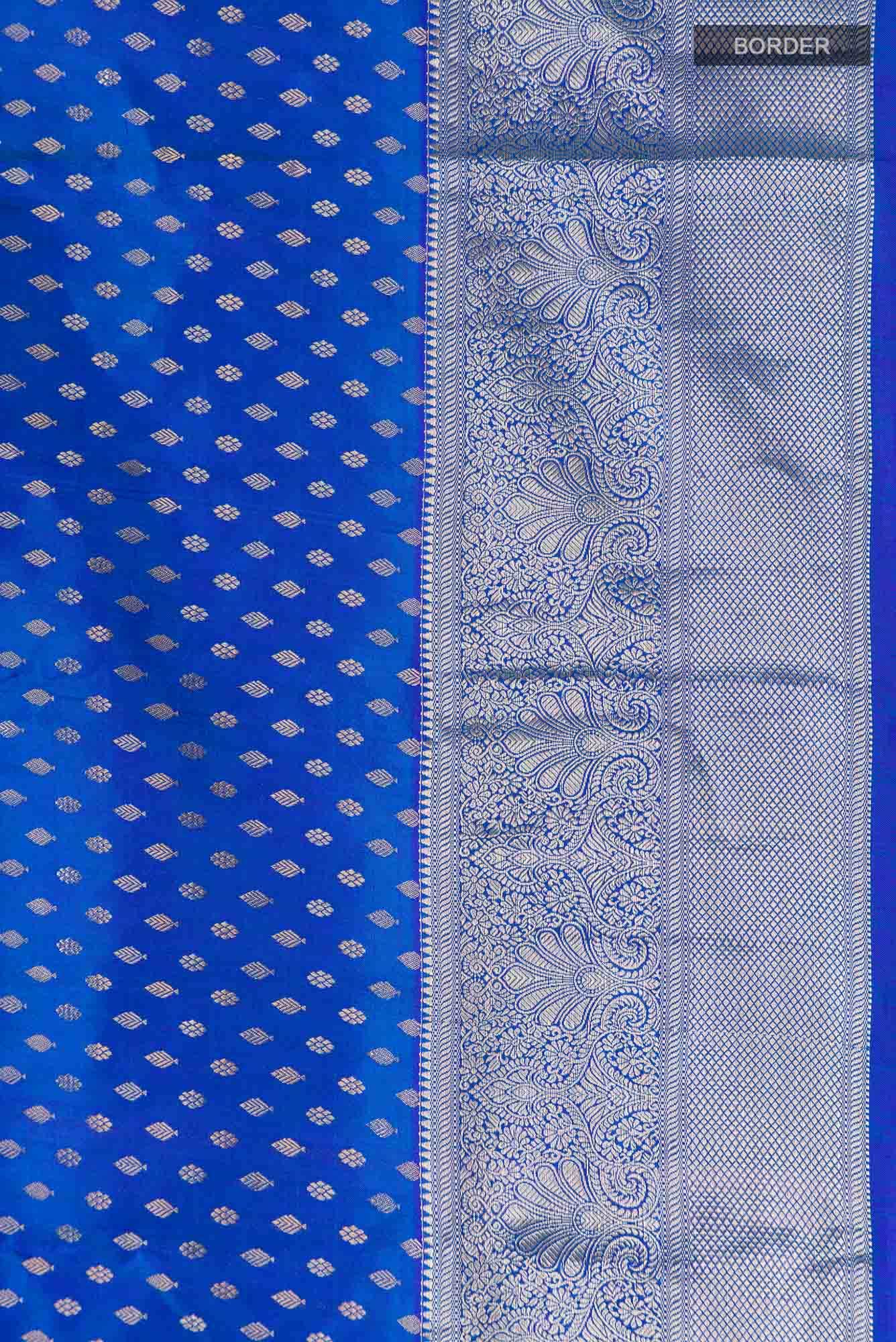 Blue Kanchipuram Silk Saree