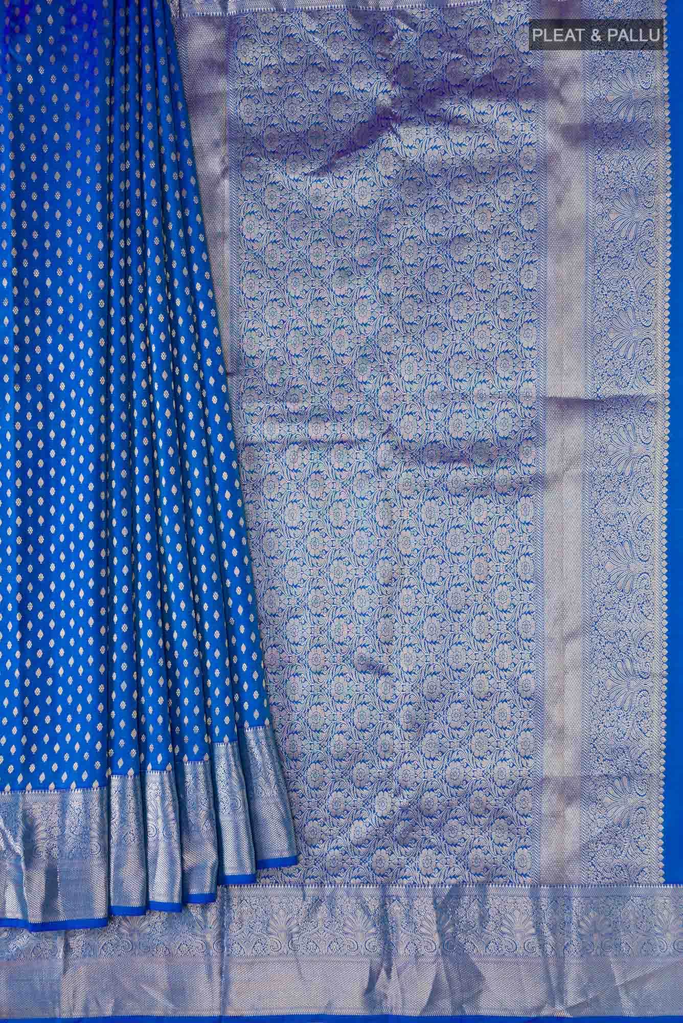 Blue Kanchipuram Silk Saree