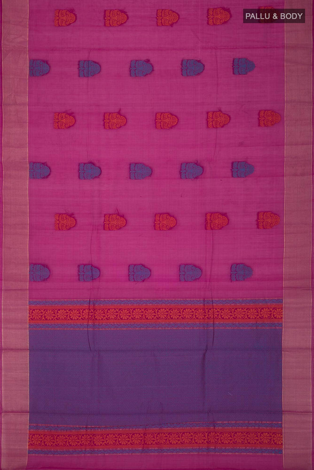 Pink Silk Cotton Saree