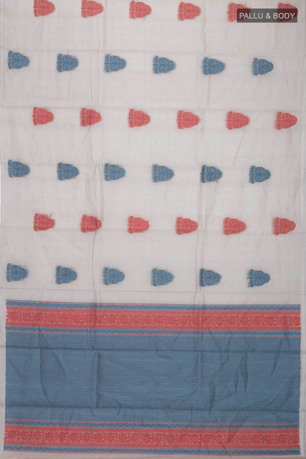 Grey Silk Cotton Saree
