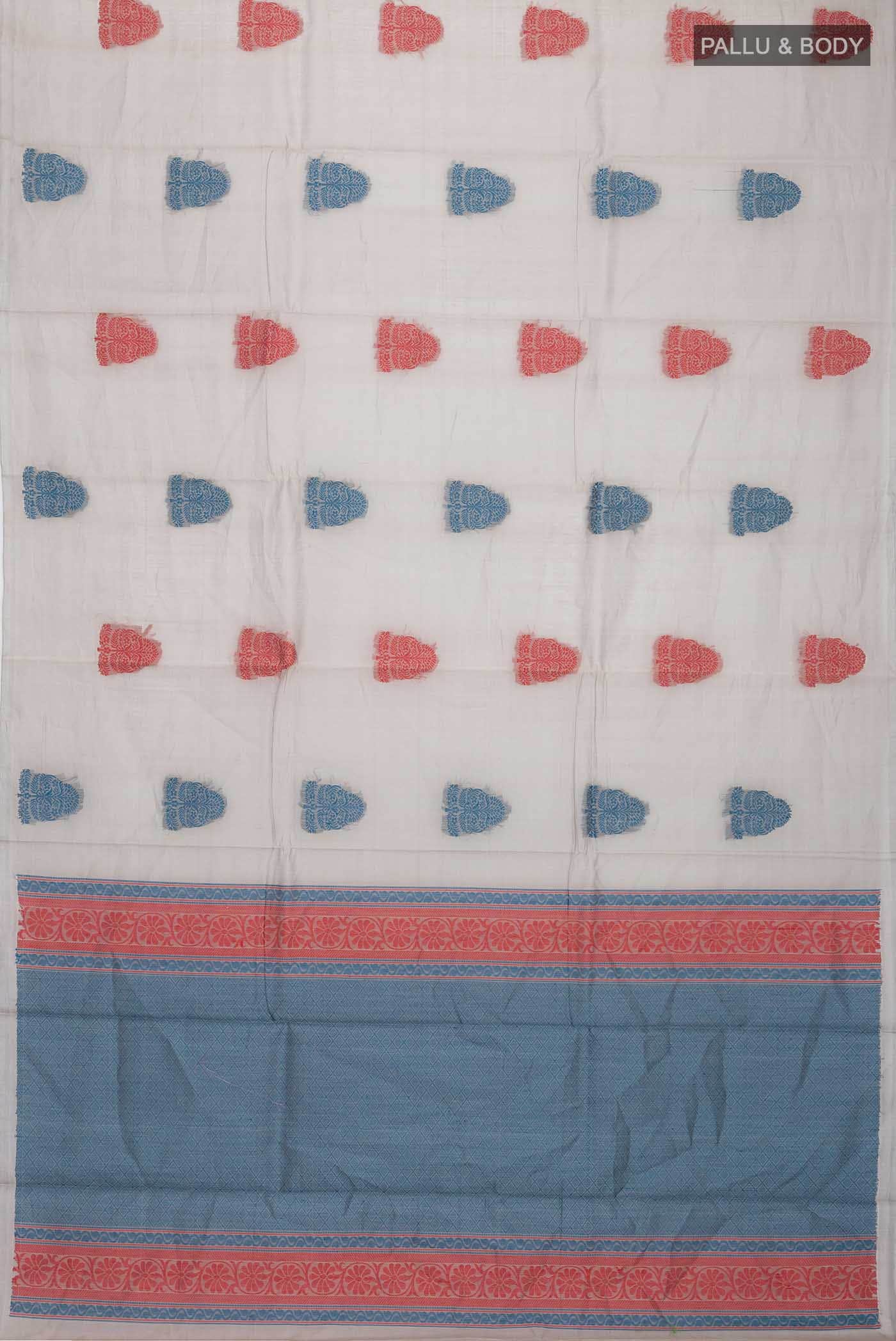 Grey Silk Cotton Saree