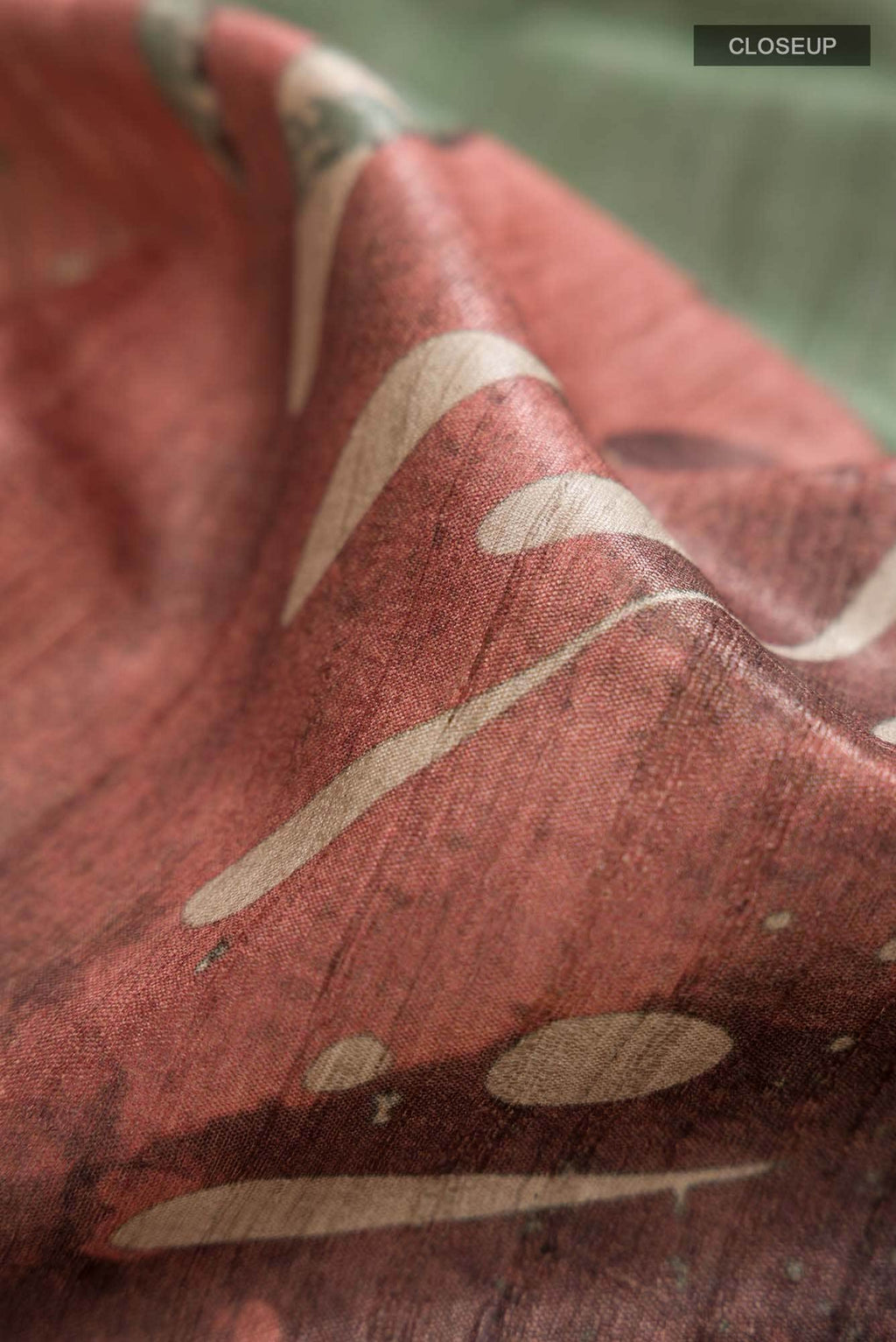 Beige Bhagalpuri Tussar Silk Saree