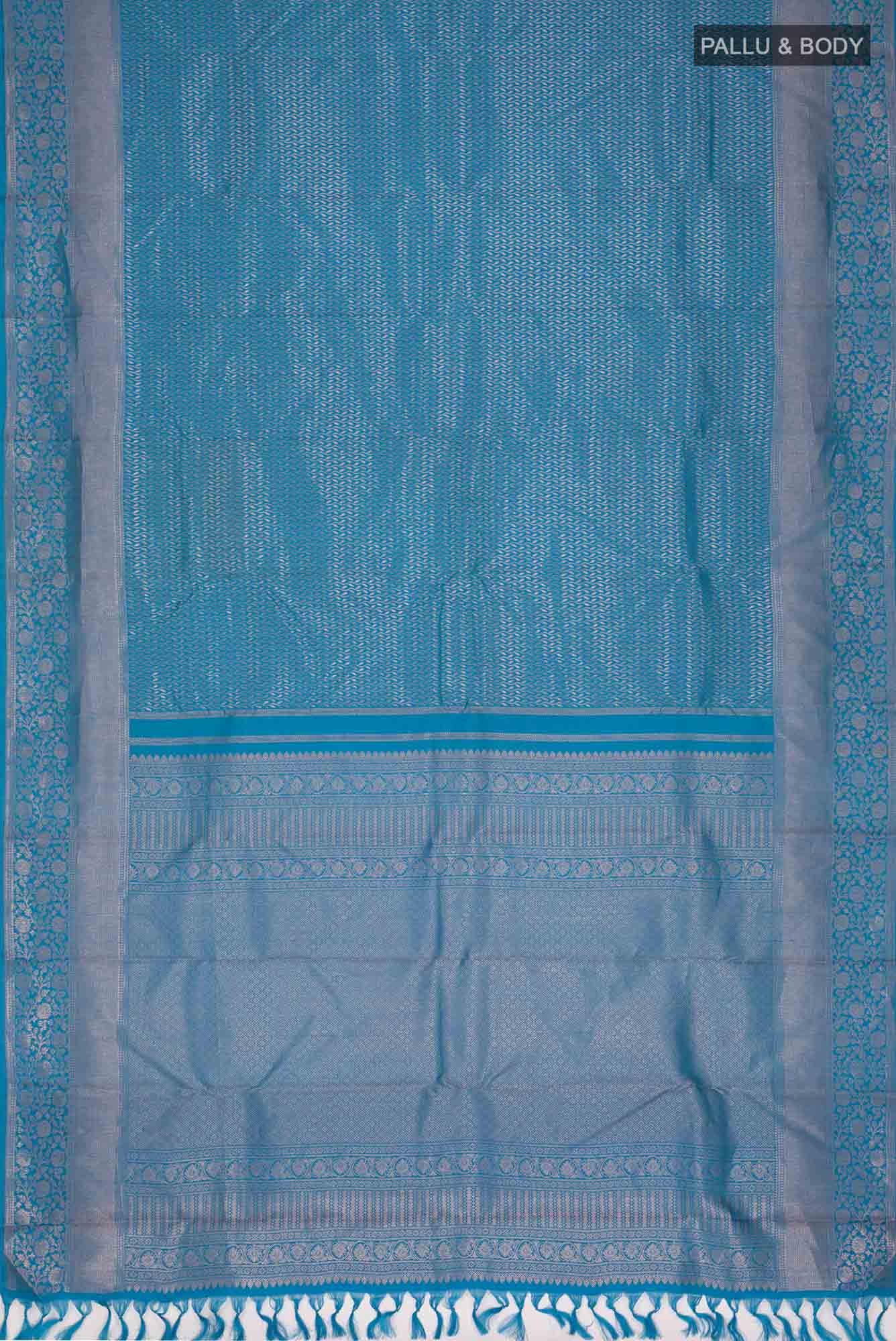 Blue Kanchipuram Silk Saree