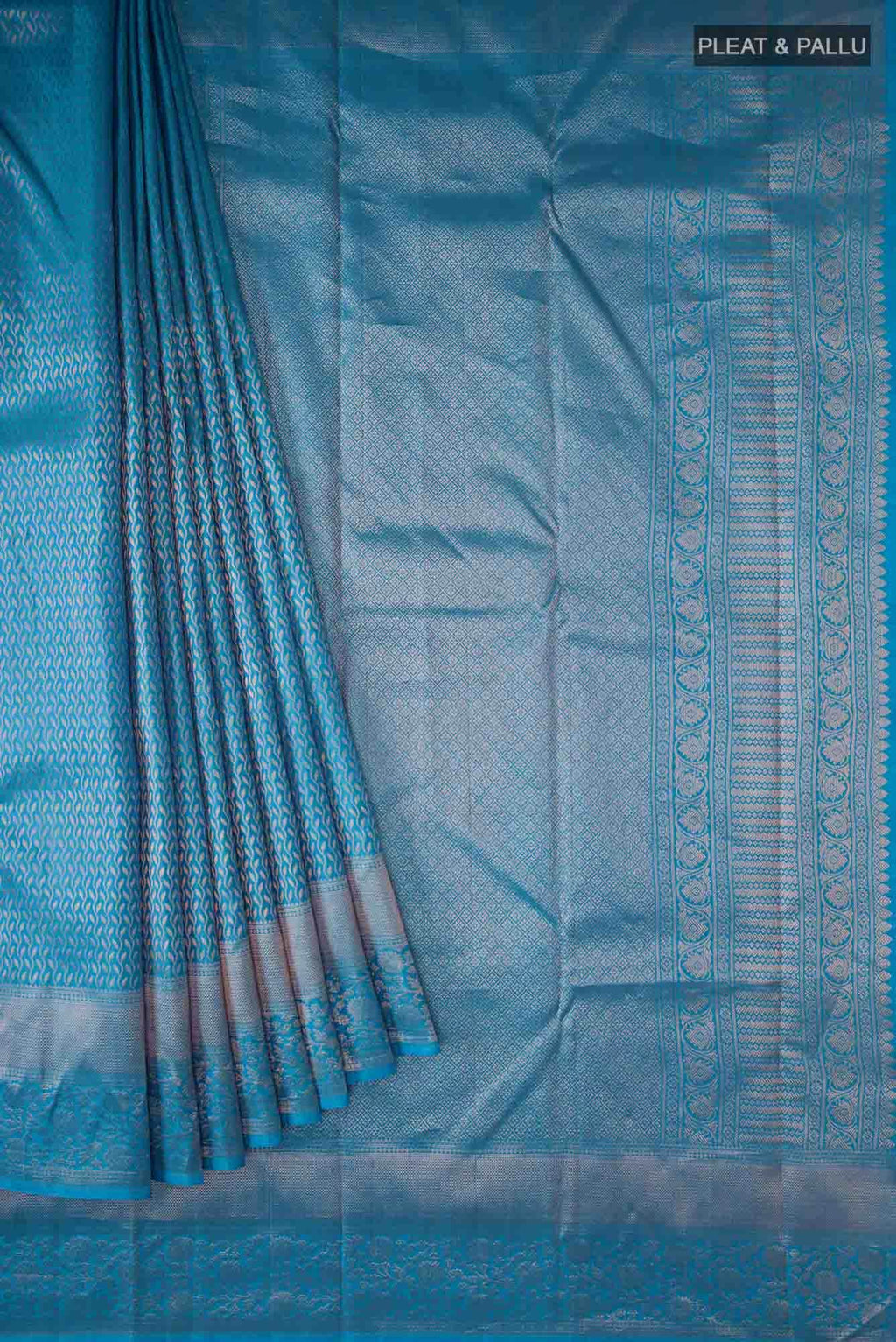 Blue Kanchipuram Silk Saree