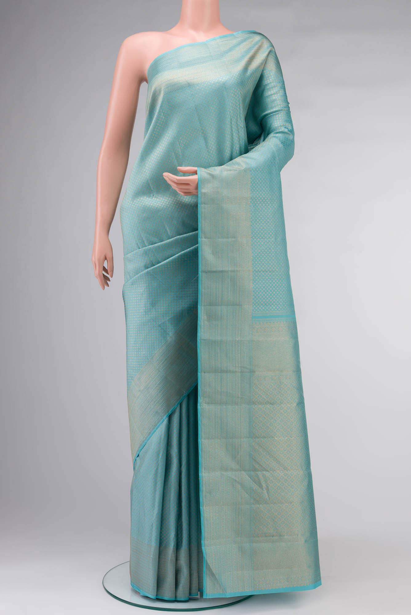 Blue Kanchipuram Silk Saree