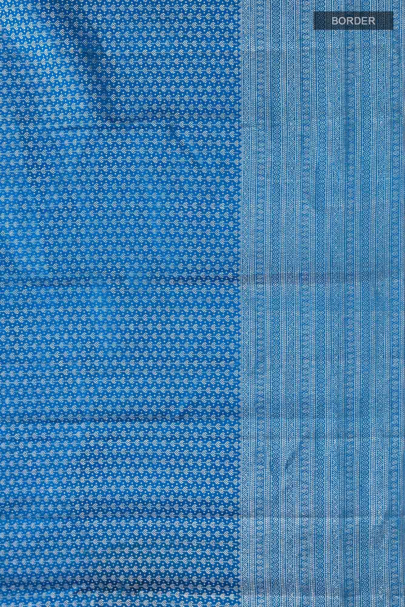 Blue Kanchipuram Silk Saree