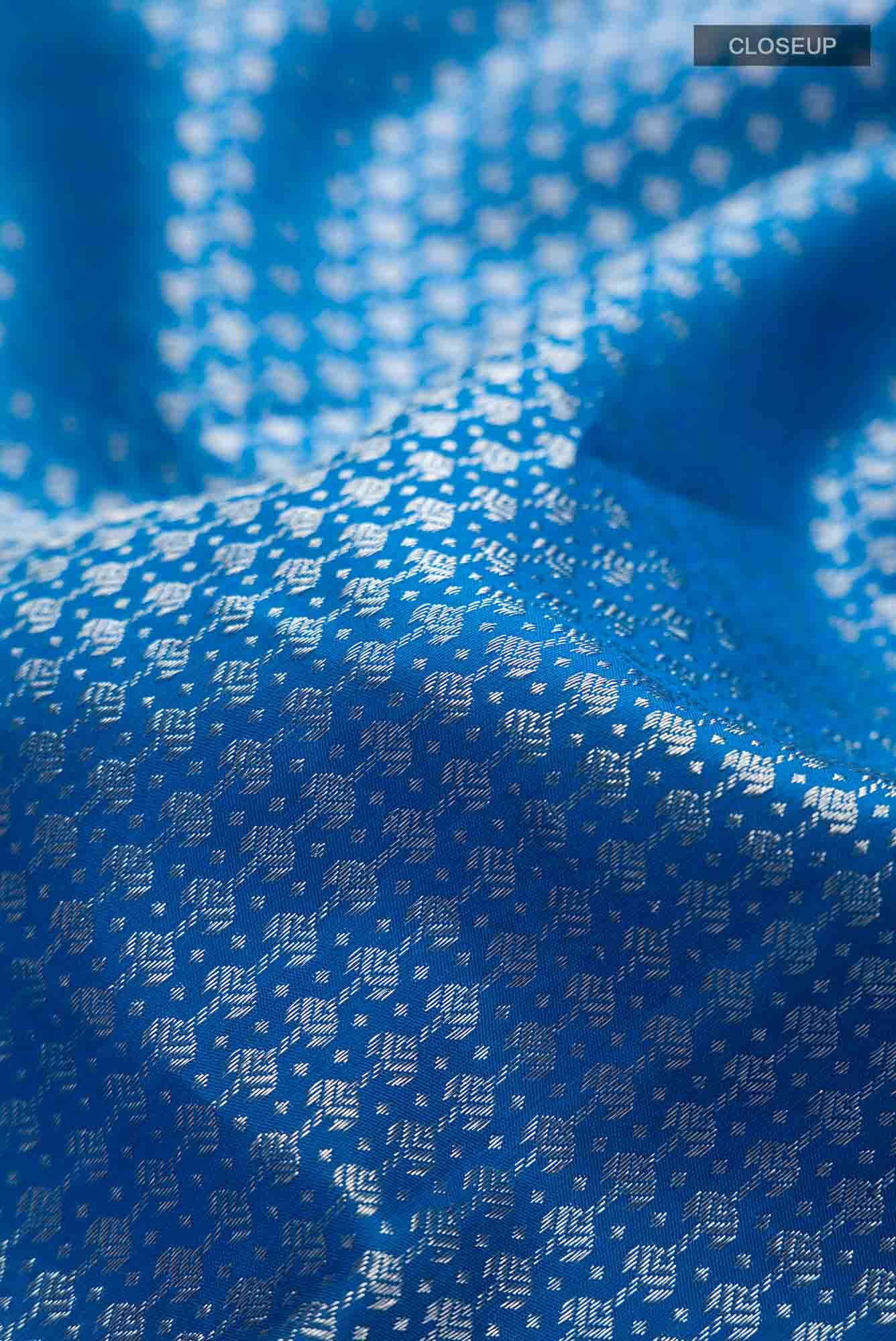 Blue Kanchipuram Silk Saree