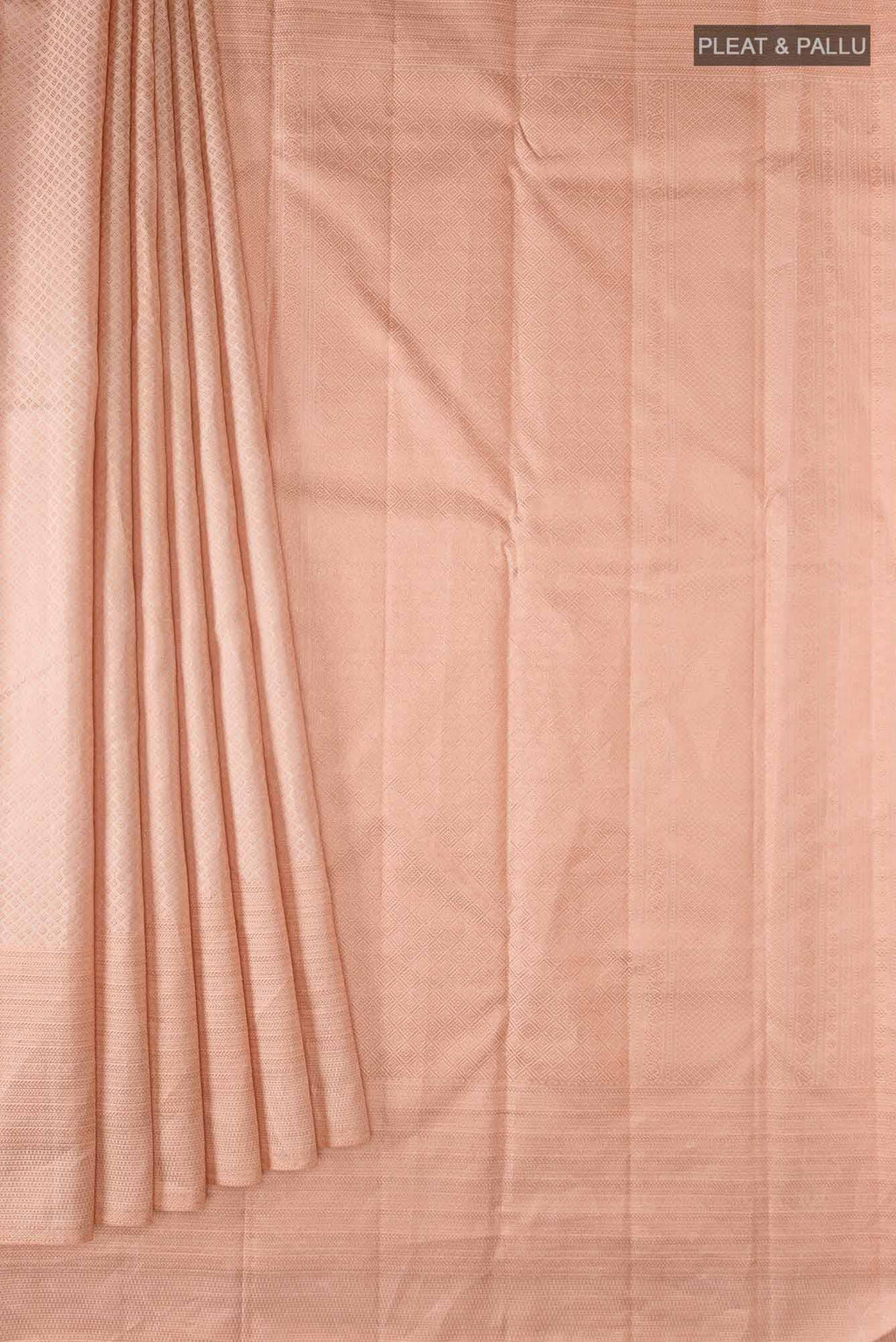 Peach Kanchipuram Silk Saree
