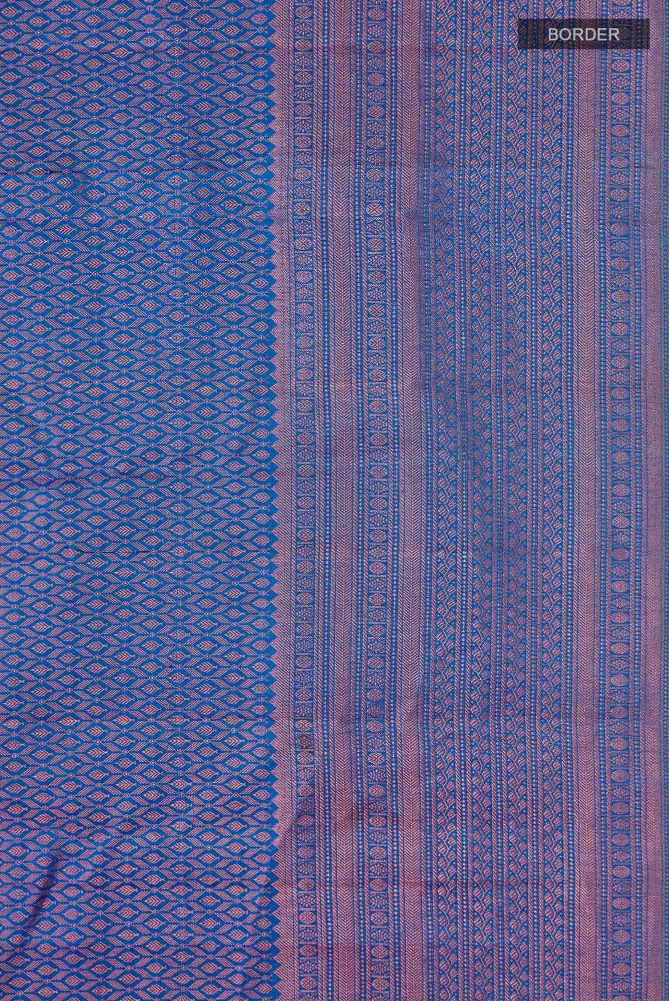 Blue Kanchipuram Silk Saree