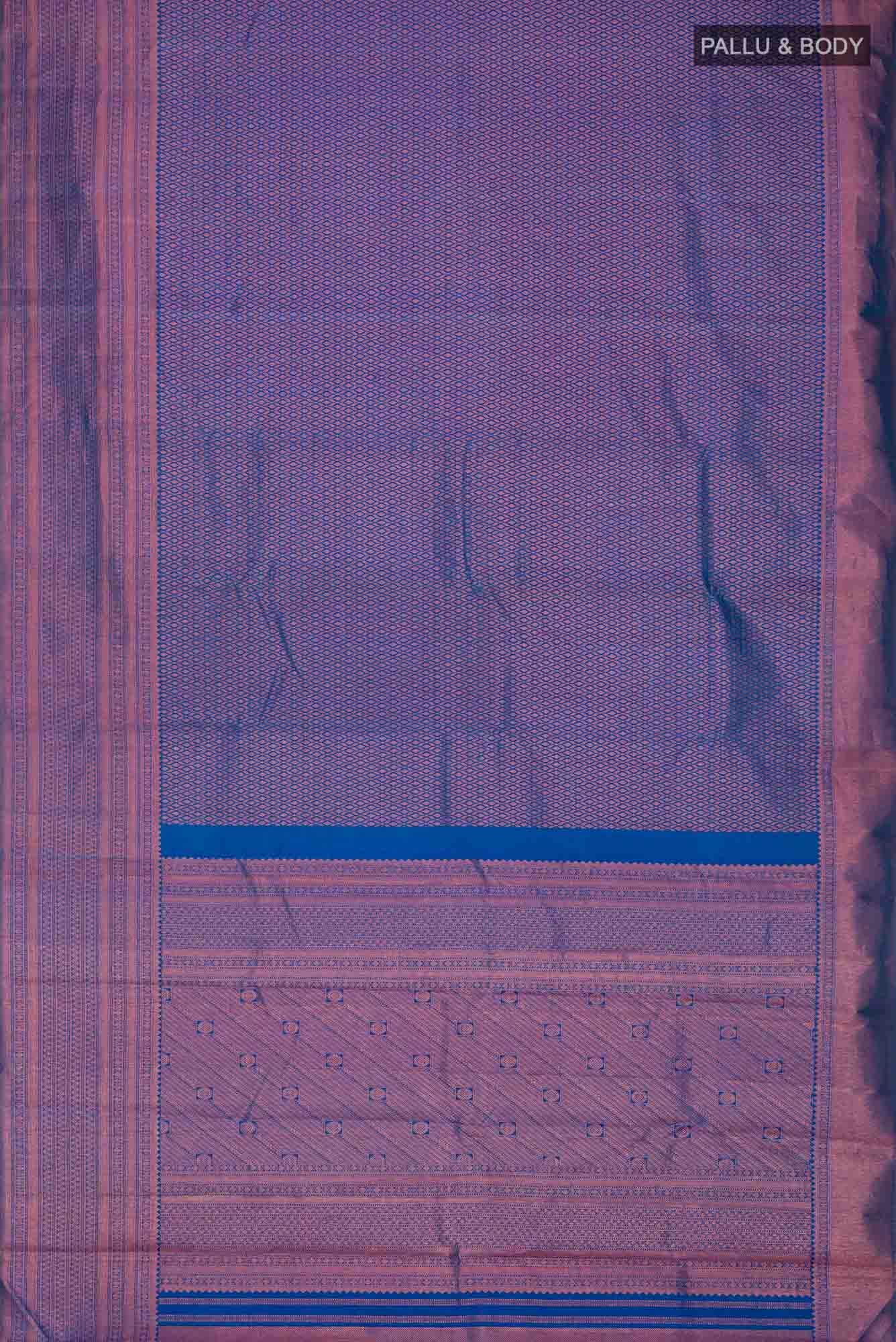 Blue Kanchipuram Silk Saree